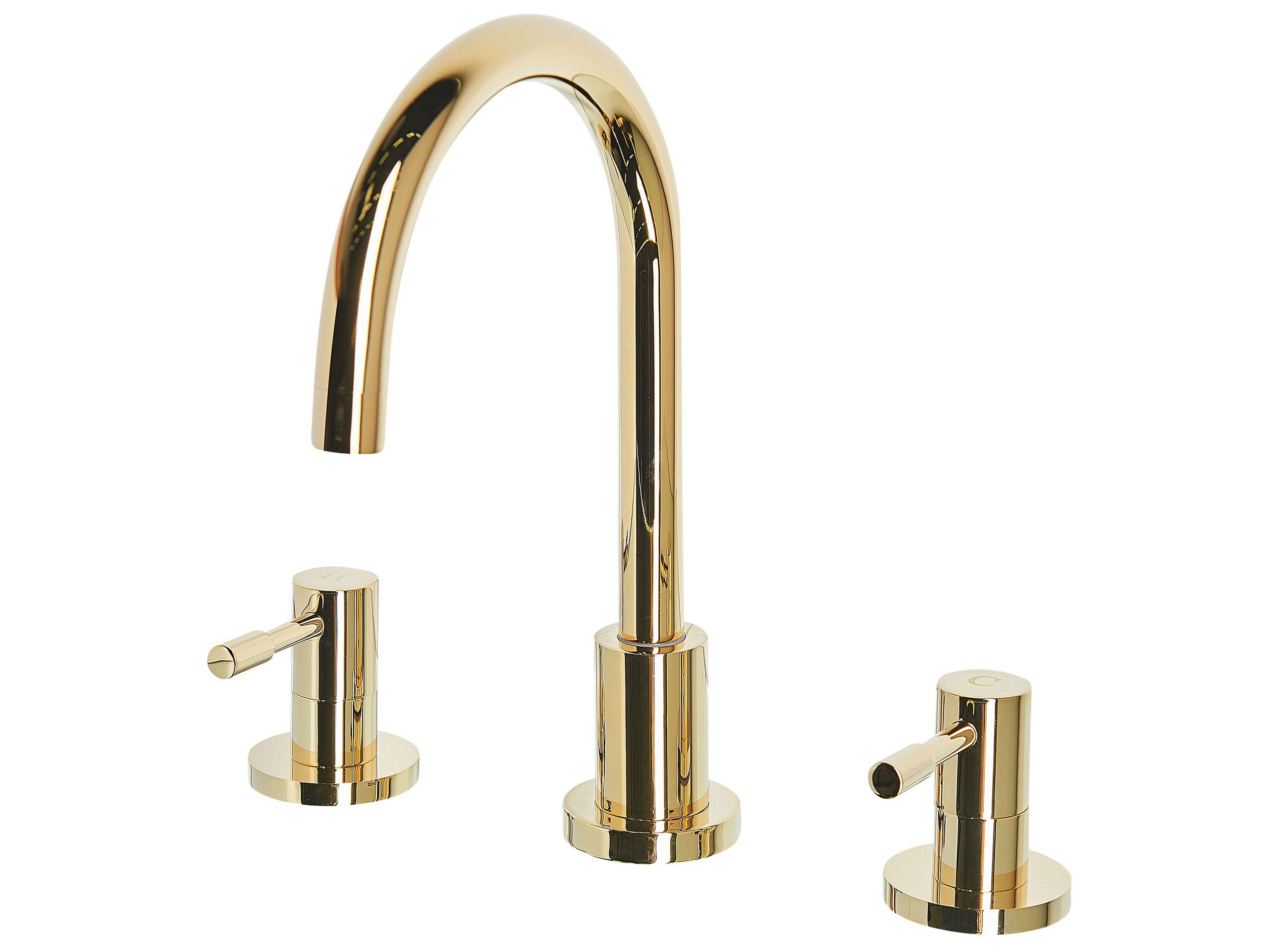 3 Hole Bathroom Basin Tap Gold SIPI