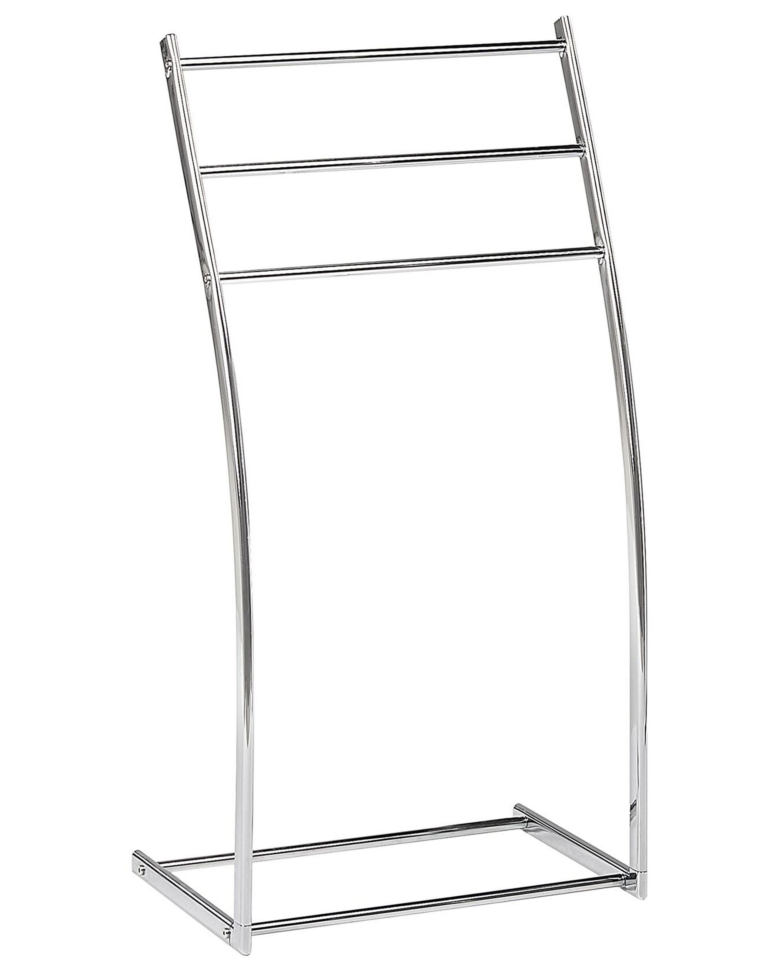 Towel Stand 44 x 86 cm Silver AMBIL