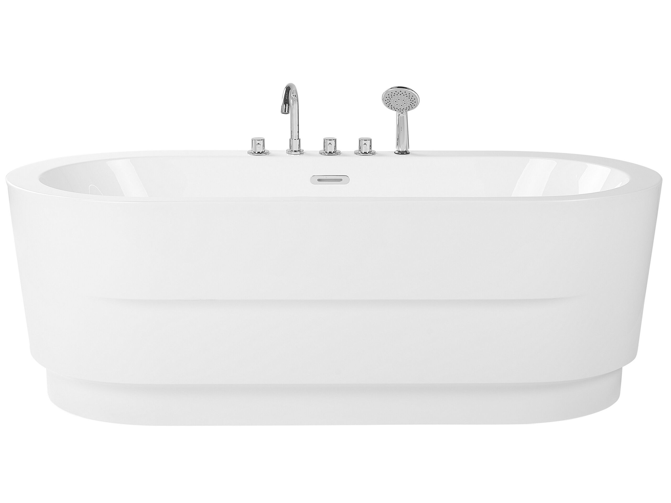 Freestanding Bath with Fixtures 1700 x 800 mm White EMPRESA