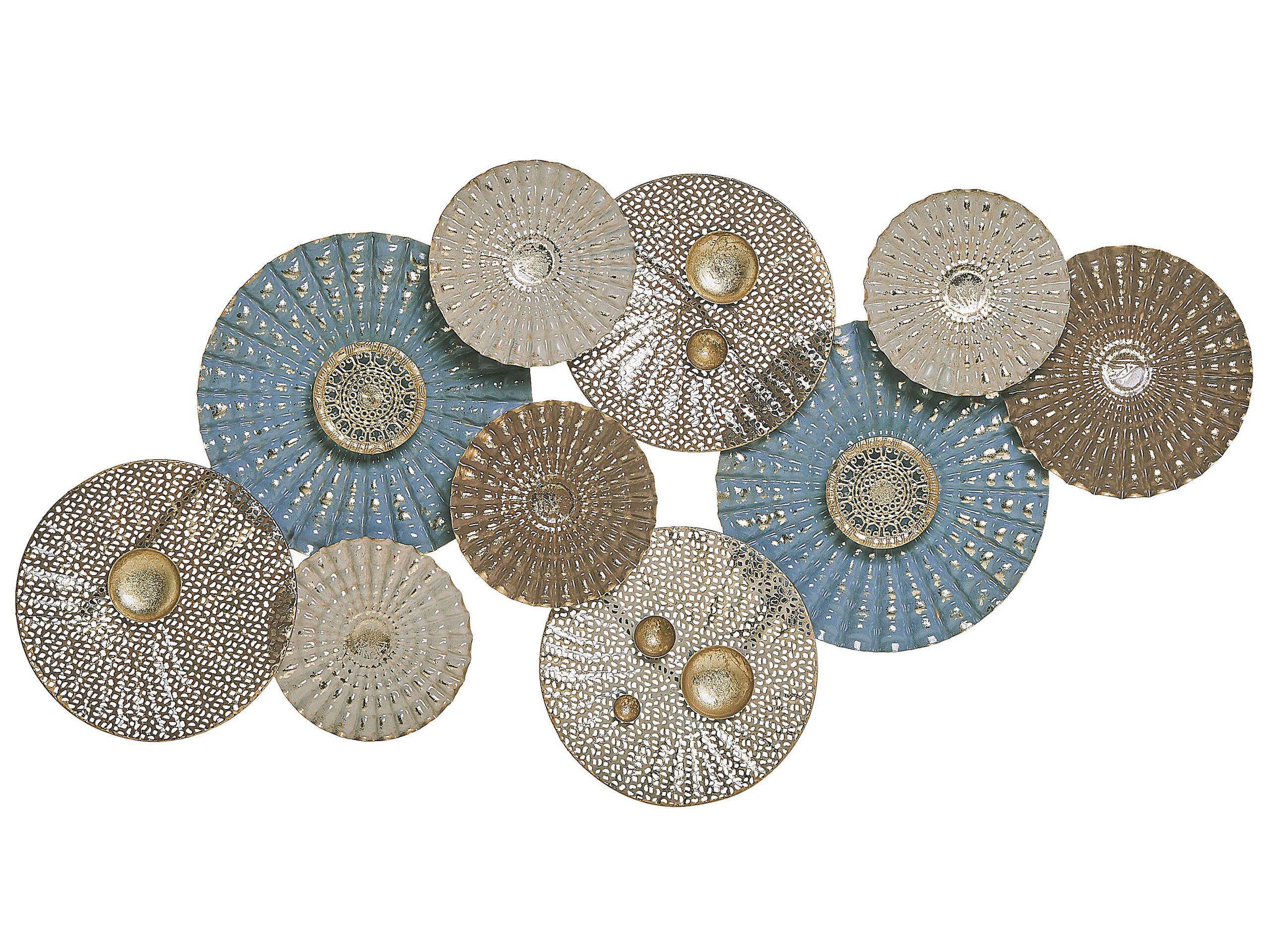 Wall DÃ cor Blue and Beige HASSIUM