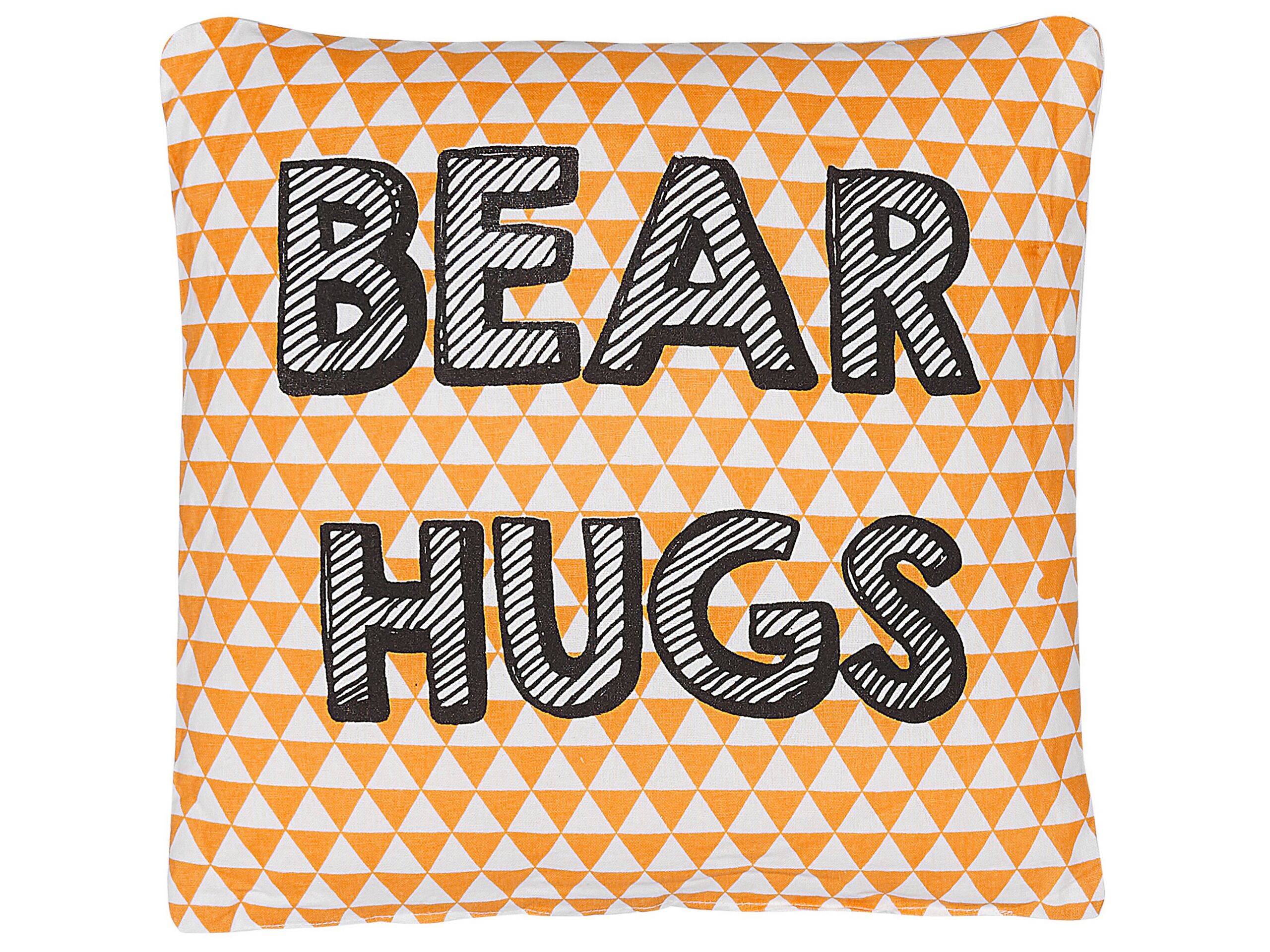 Cotton Kids Cushion Print 40x40cm Orange