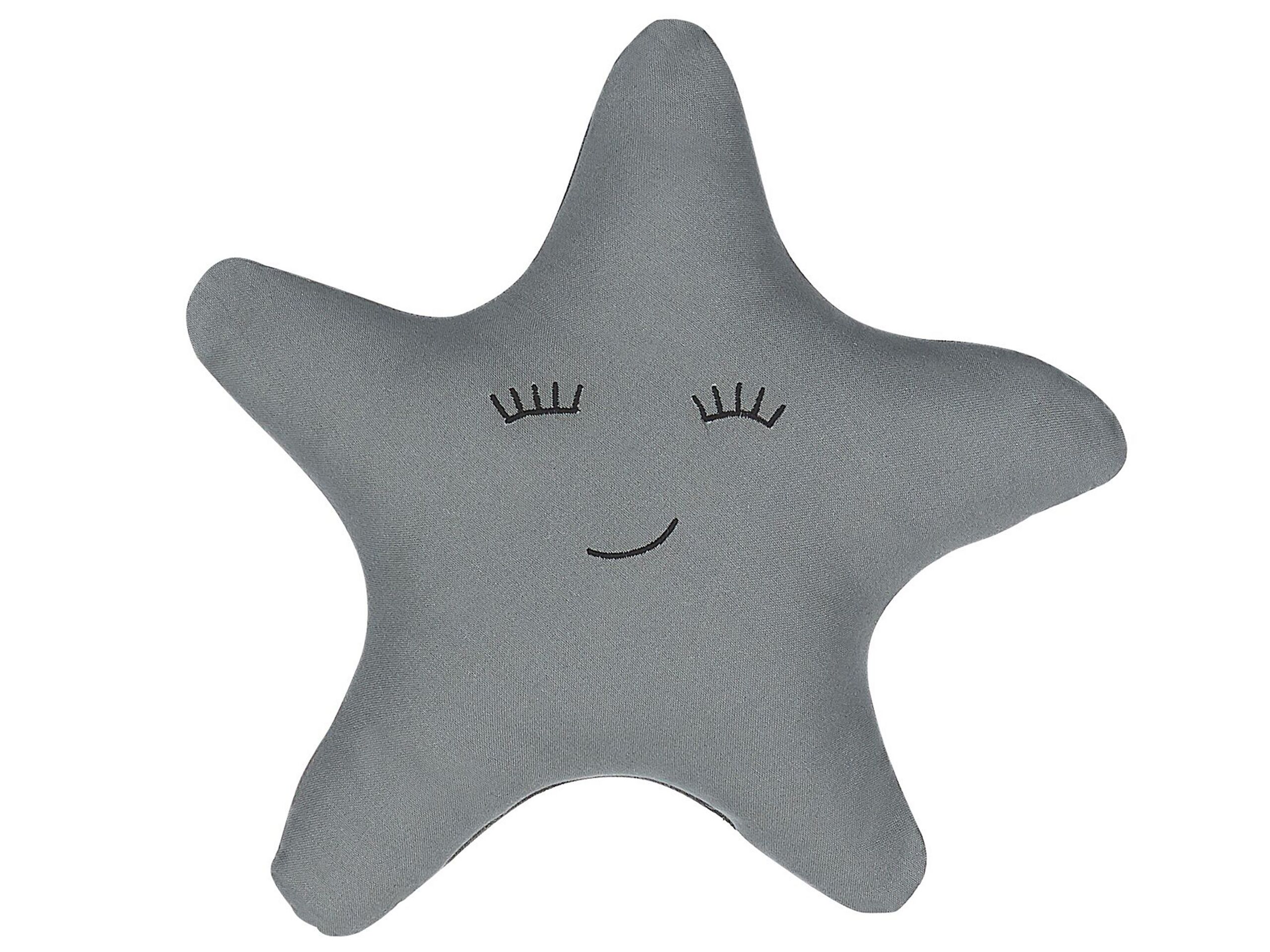 Cotton Kids Cushion Star 40x40cm Grey