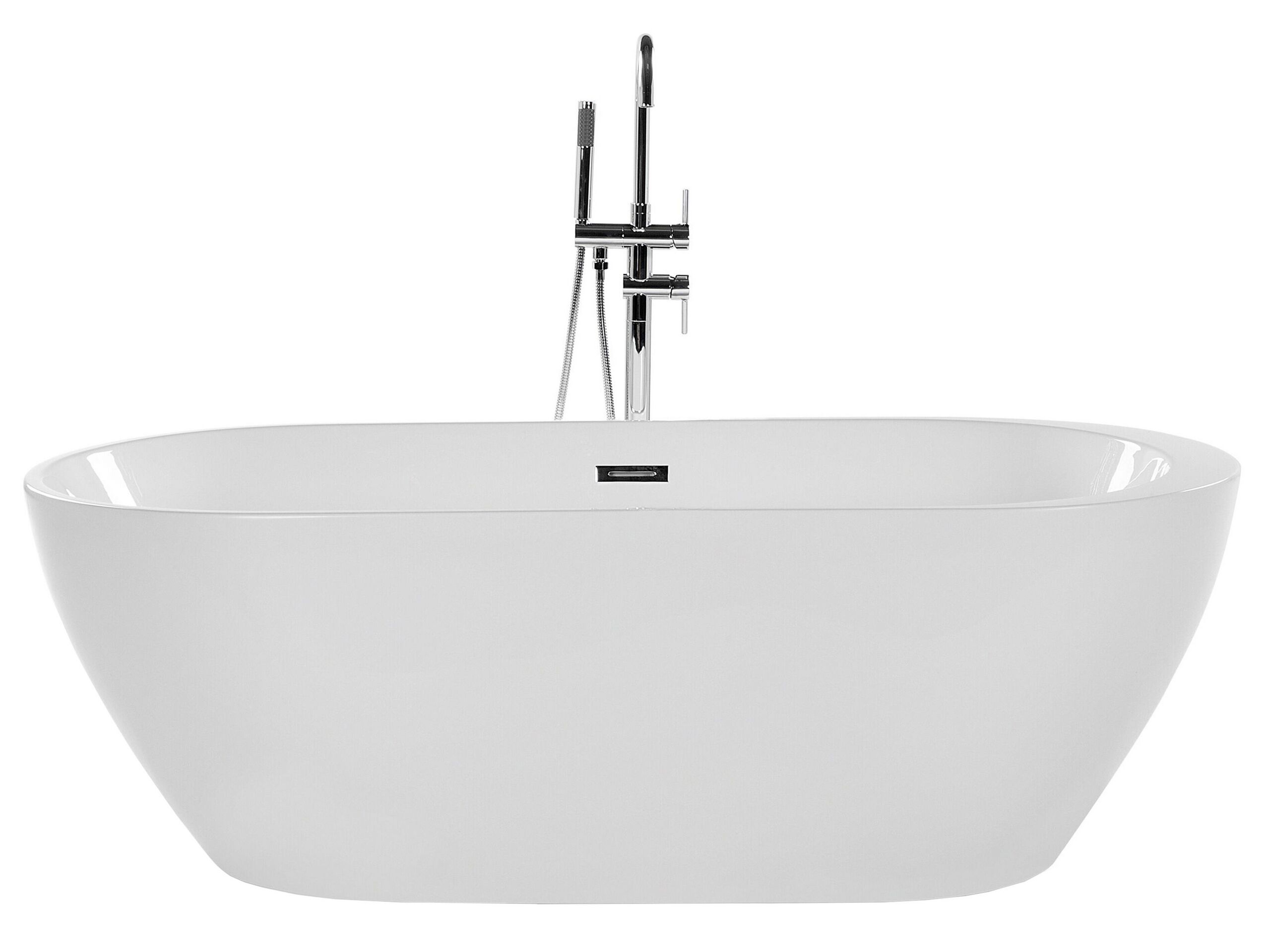 Freestanding Bath 1600 x 750 mm White NEVIS