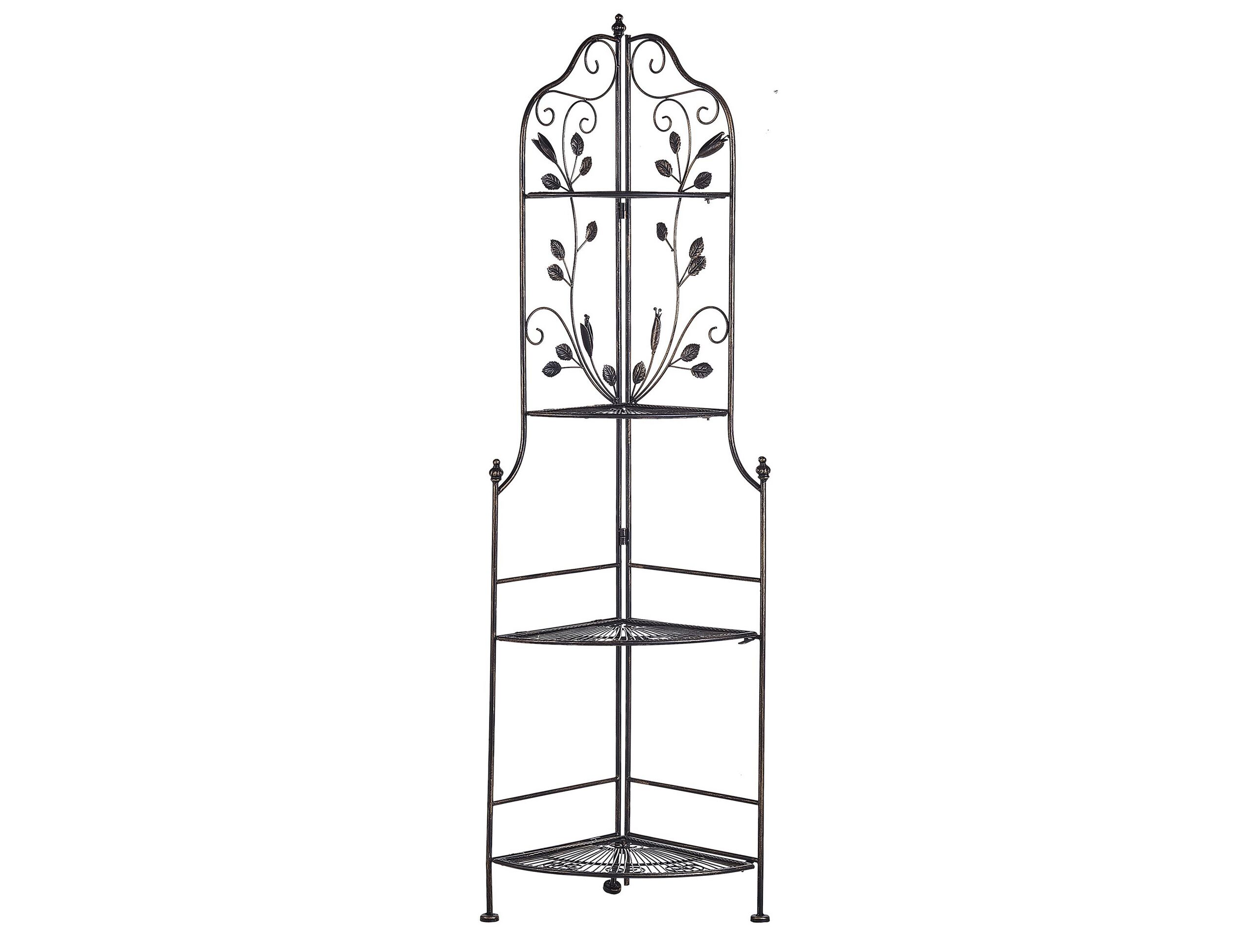 Corner Ladder Shelf Black SIDERNO