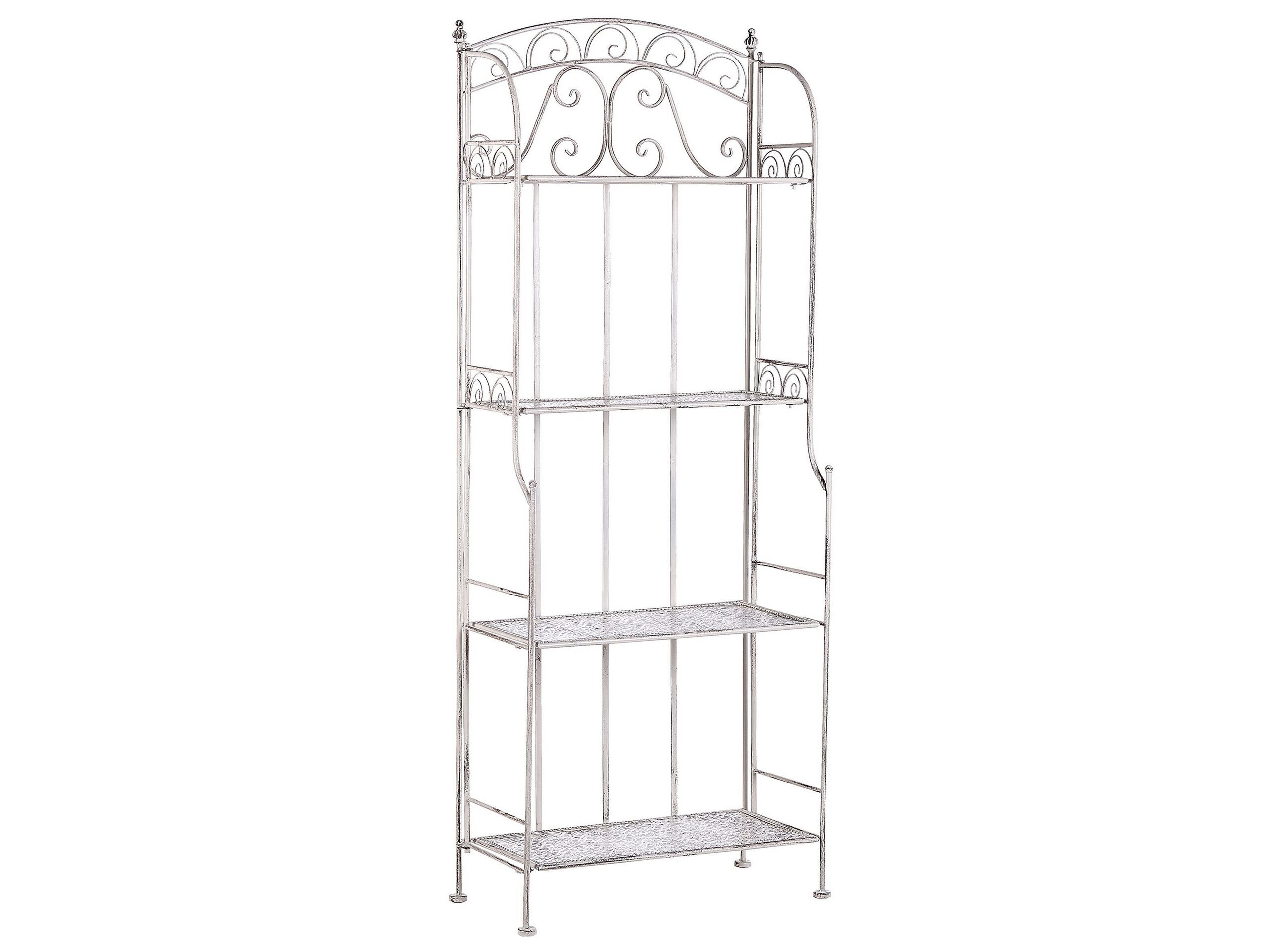 4 Tier Metal Shelving Unit White PADUA