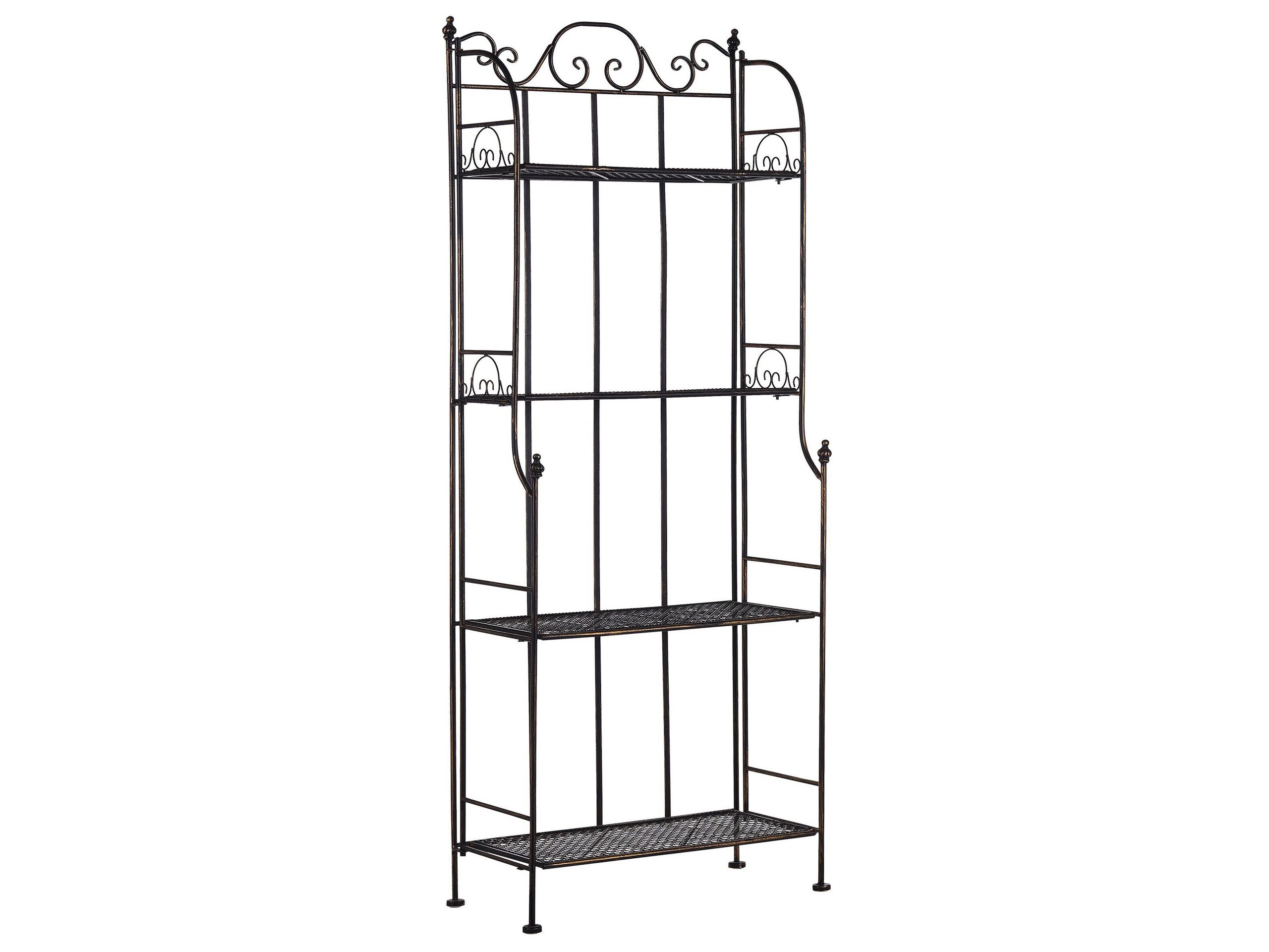 4 Tier Metal Shelving Unit Black ISERNIA