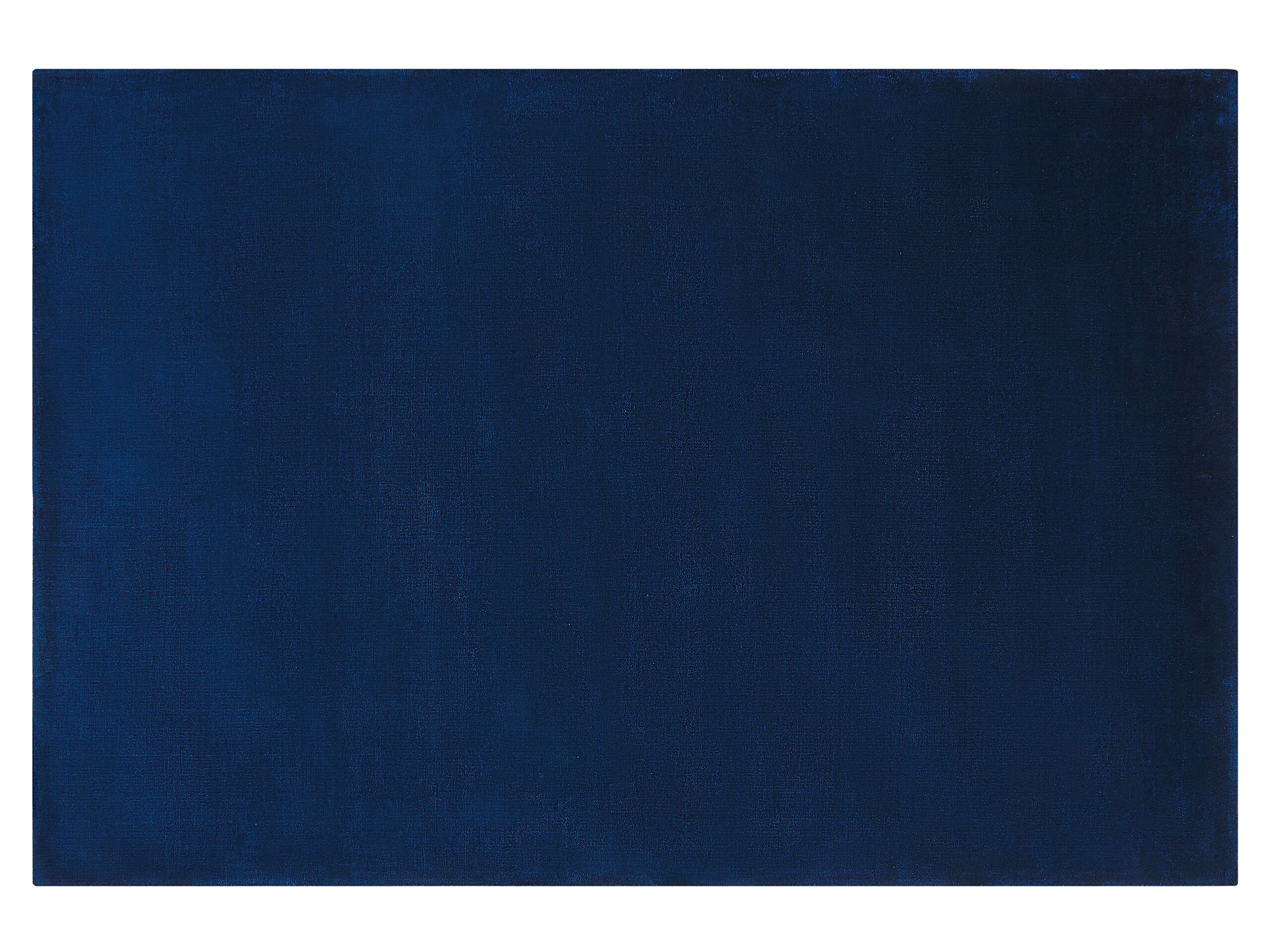 Viscose Area Rug 140x200cm Navy Blue