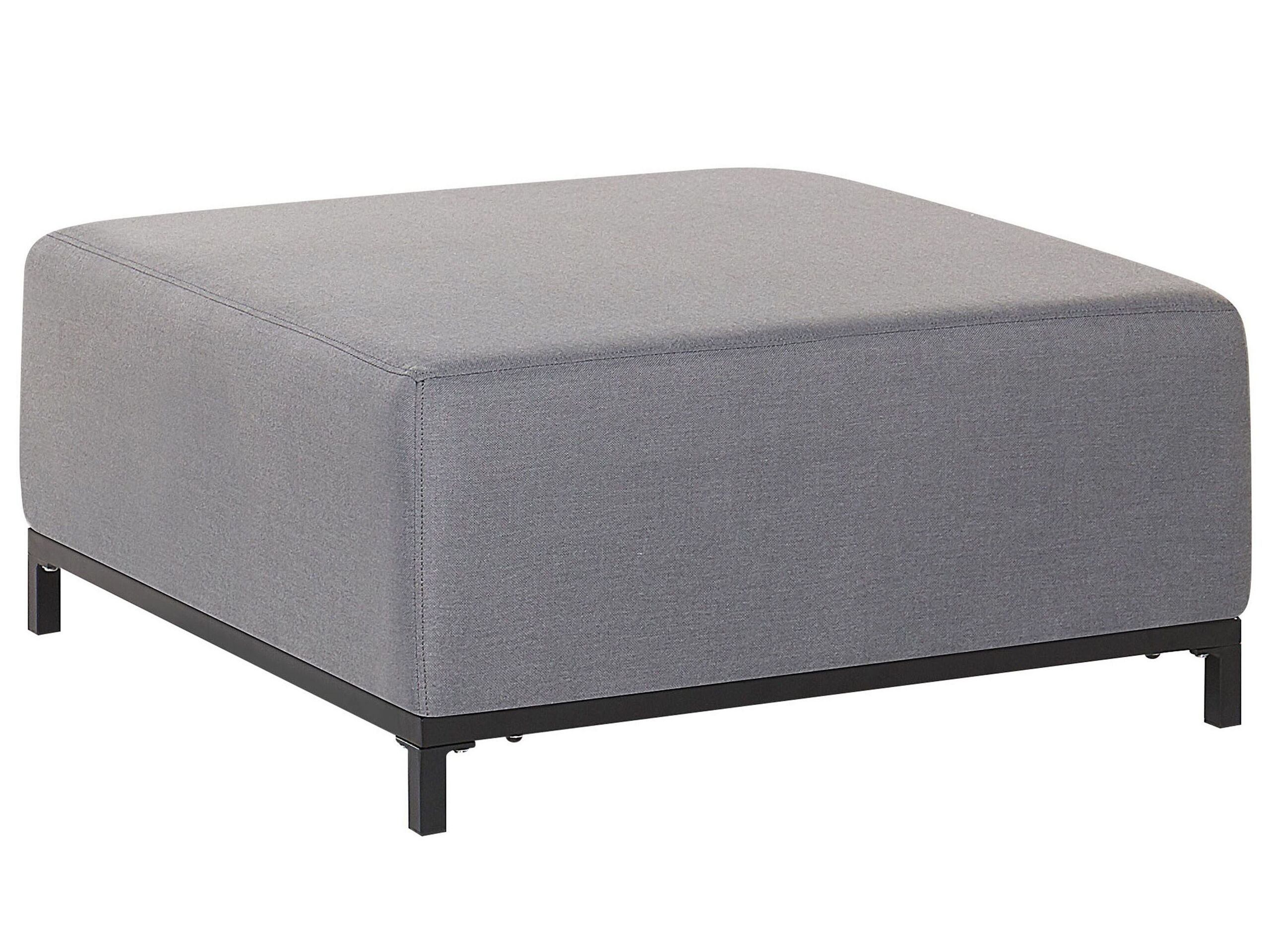 Garden Ottoman Grey with Black ROVIGO