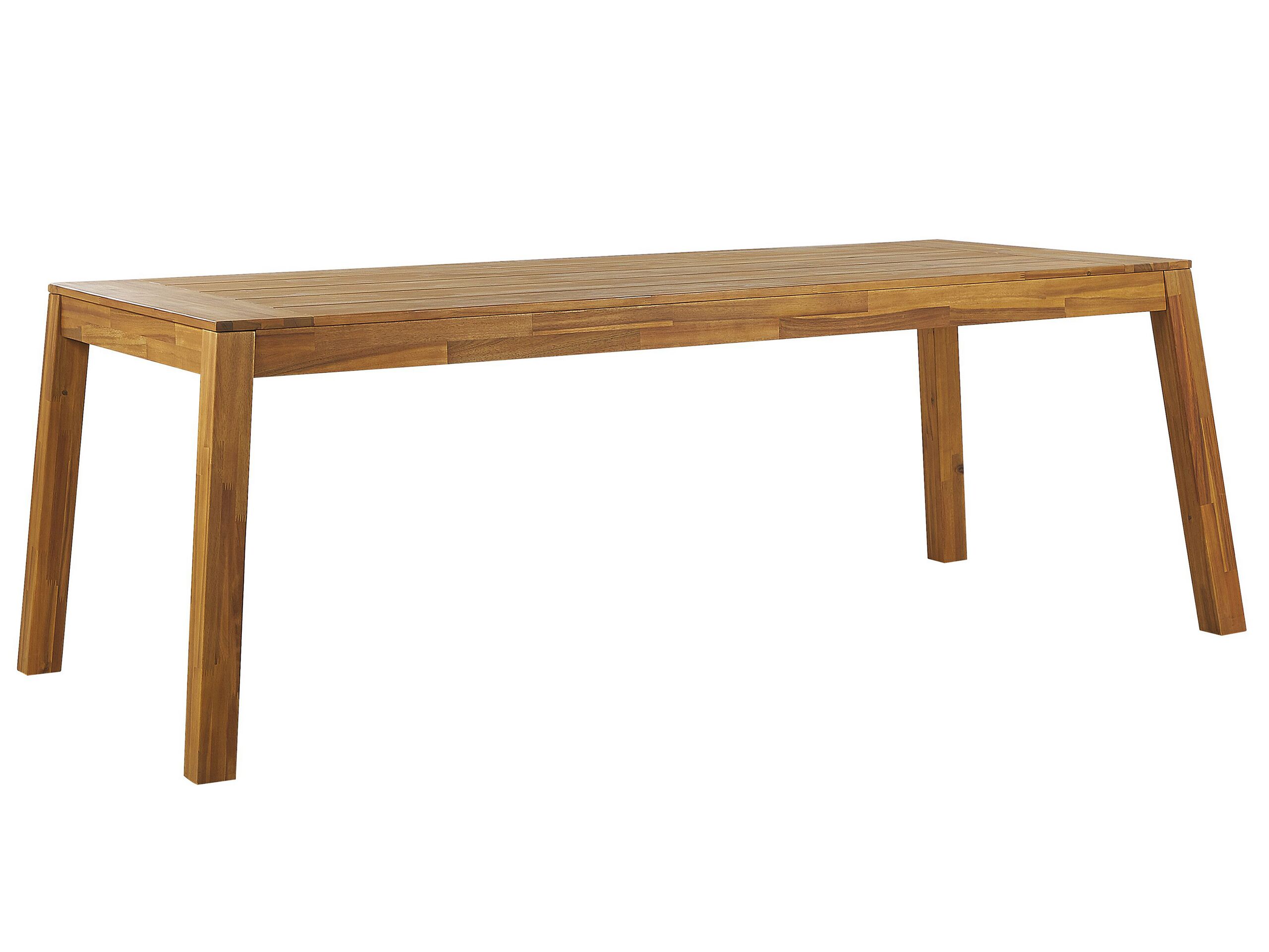 Acacia Garden Dining Table 210 x 90 cm Light Wood LIVORNO