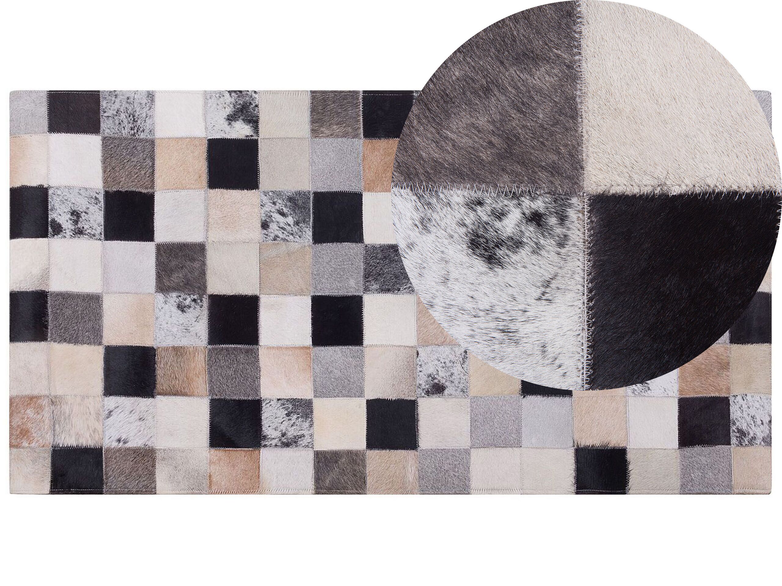 Cowhide Area Rug 80x150cm Brown