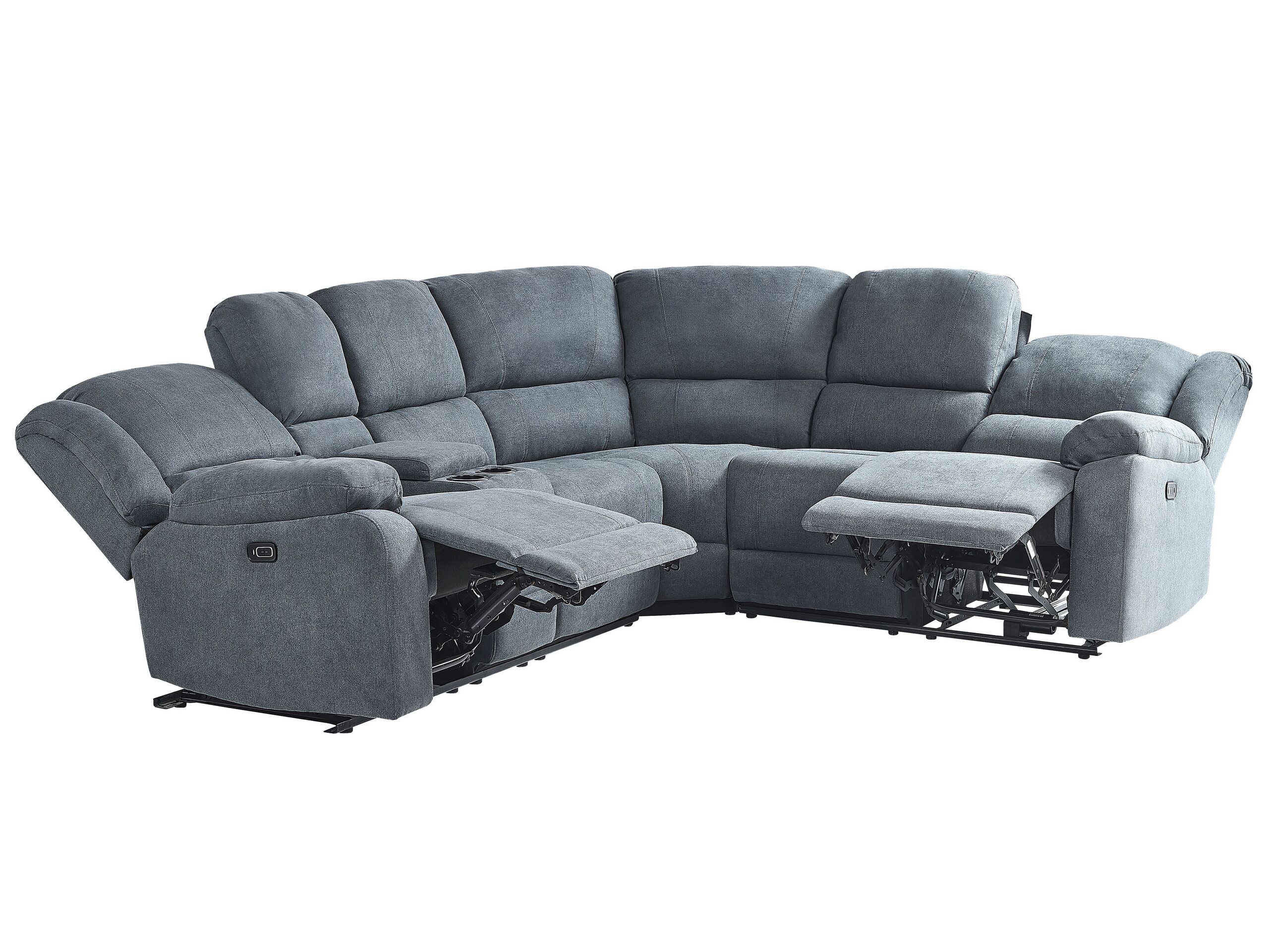 ALVAST Fabric Corner Sofa - L Shaped - Right Hand Facing - Dark Grey