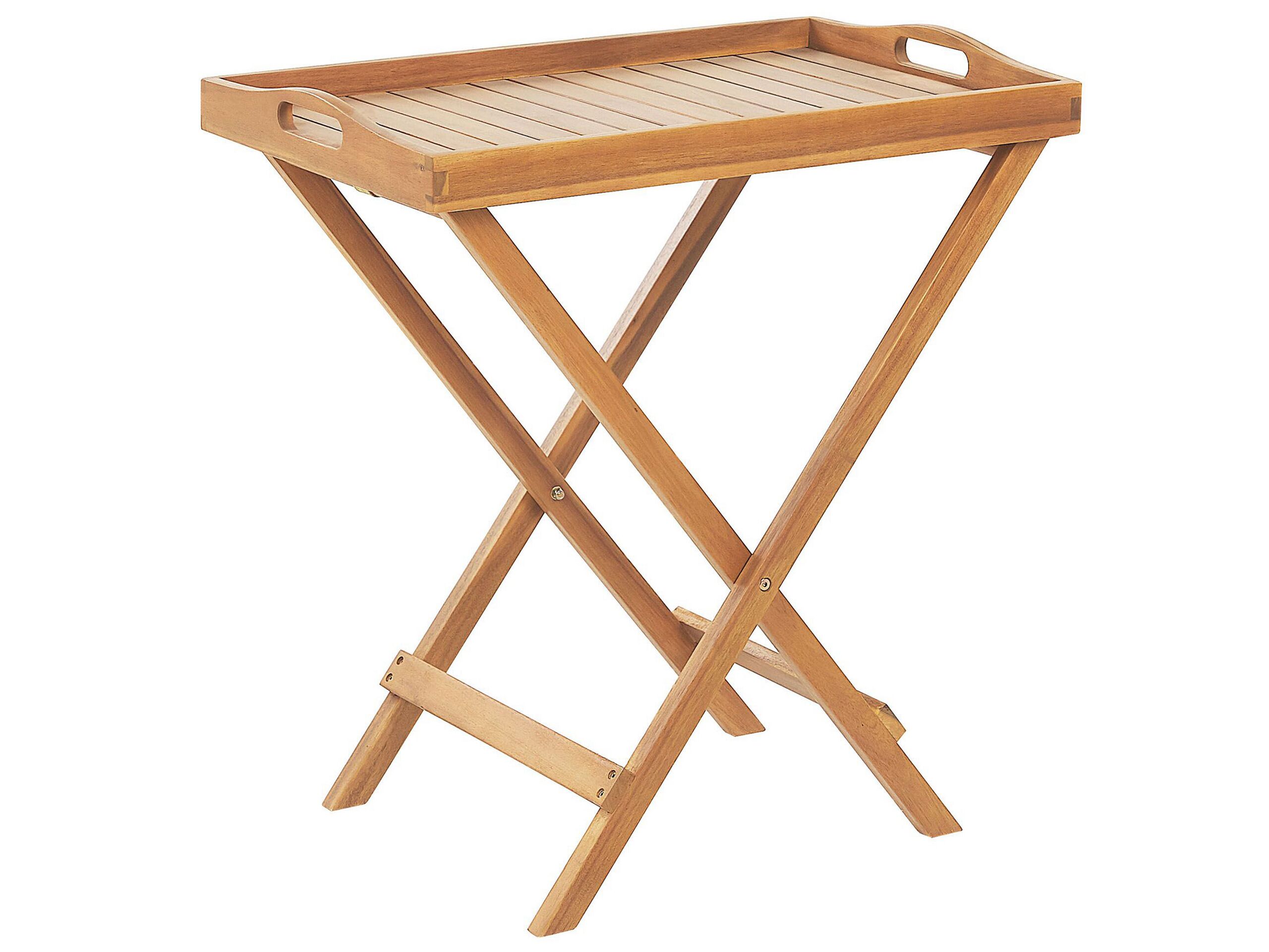 Acacia Wood Tea Table Light JAVA