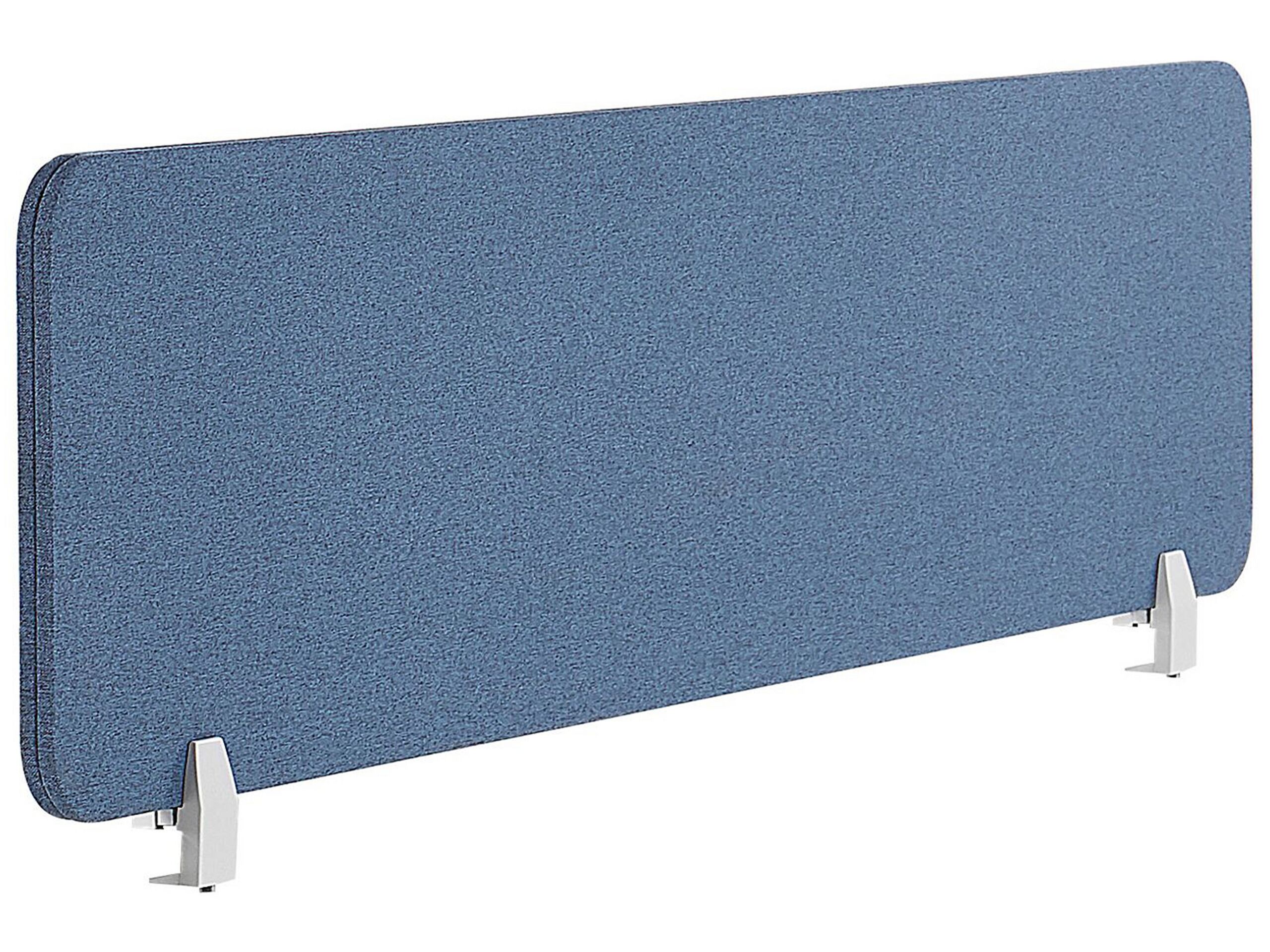 Desk Screen 160 x 40 cm Blue WALLY