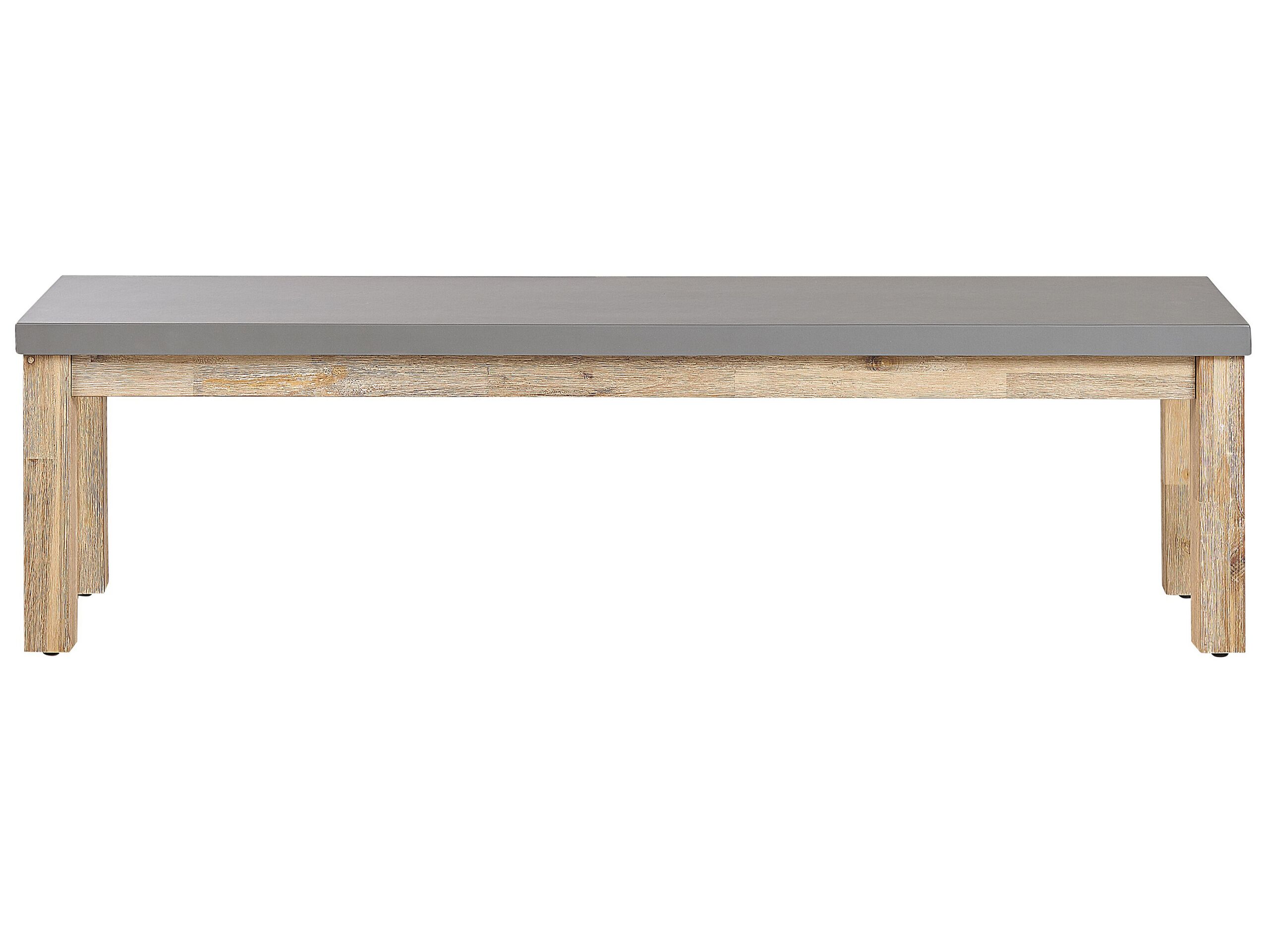 Concrete Outdoor Bench Grey 160 cm OSTUNI