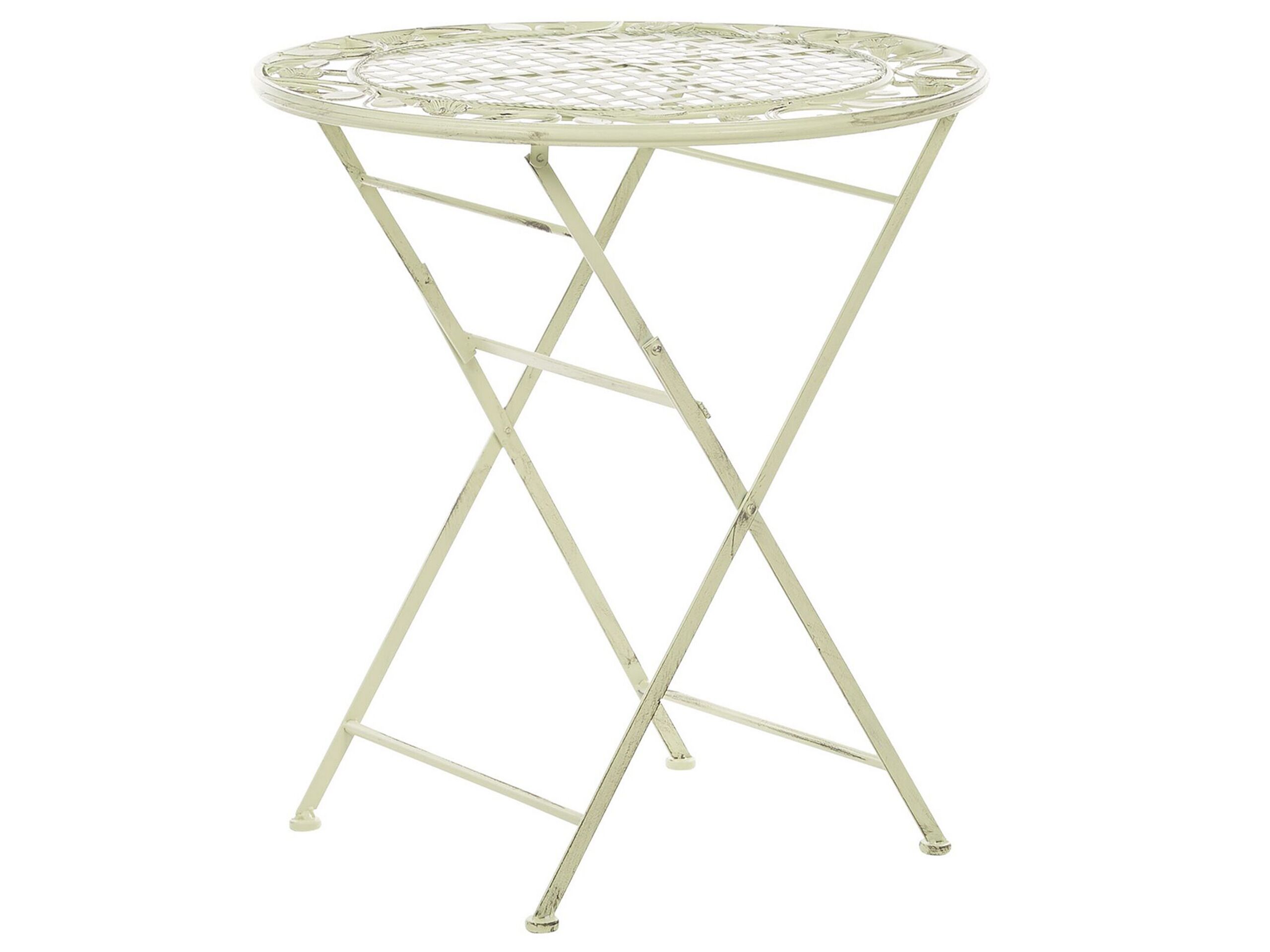 Metal Garden Bistro Table Ã ̧ 70 cm Light Green BIVIO