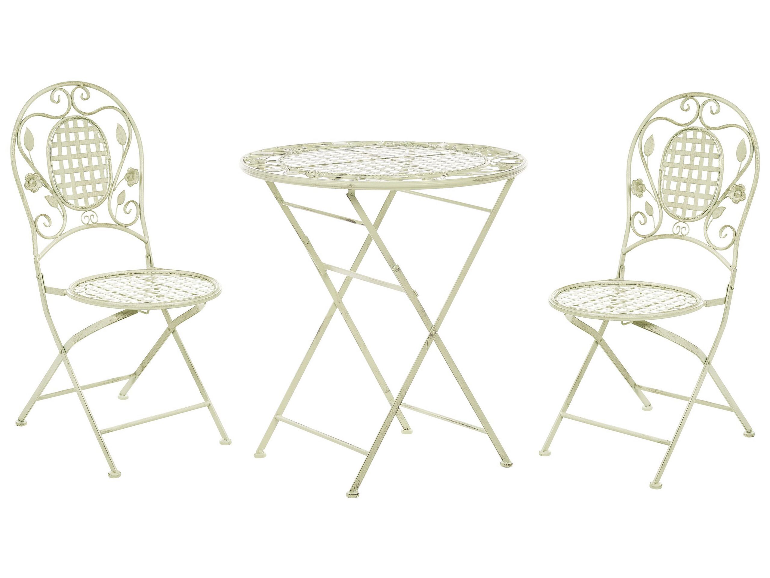 Metal Garden Bistro Set Light Green BIVIO