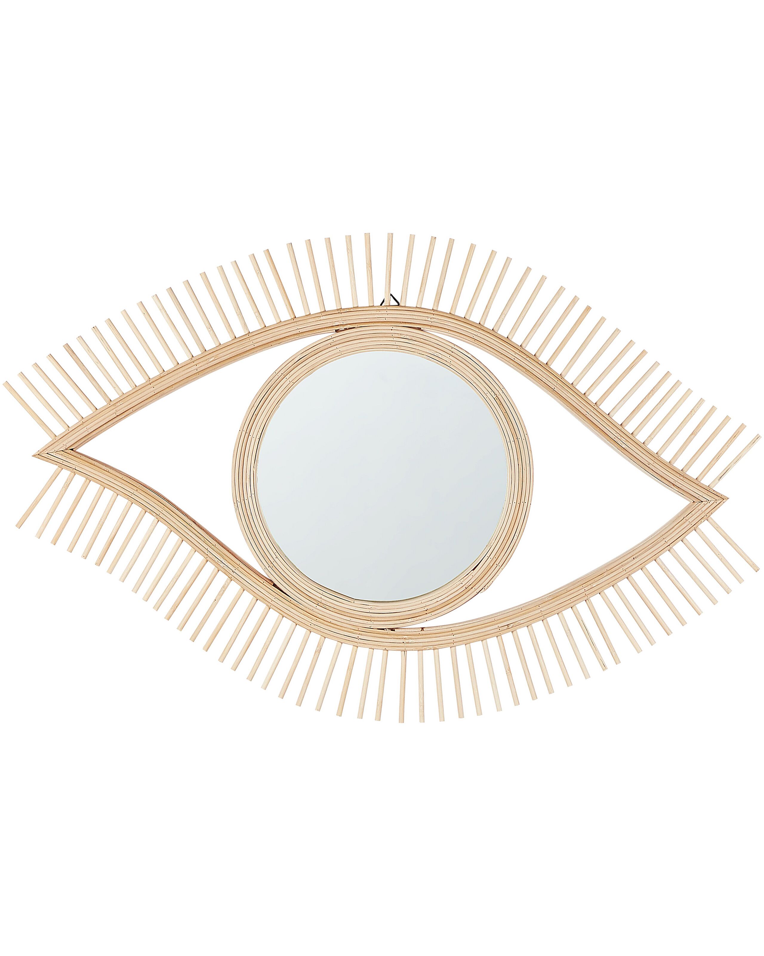 Bamboo Eye Wall Mirror 48x79cm Natural