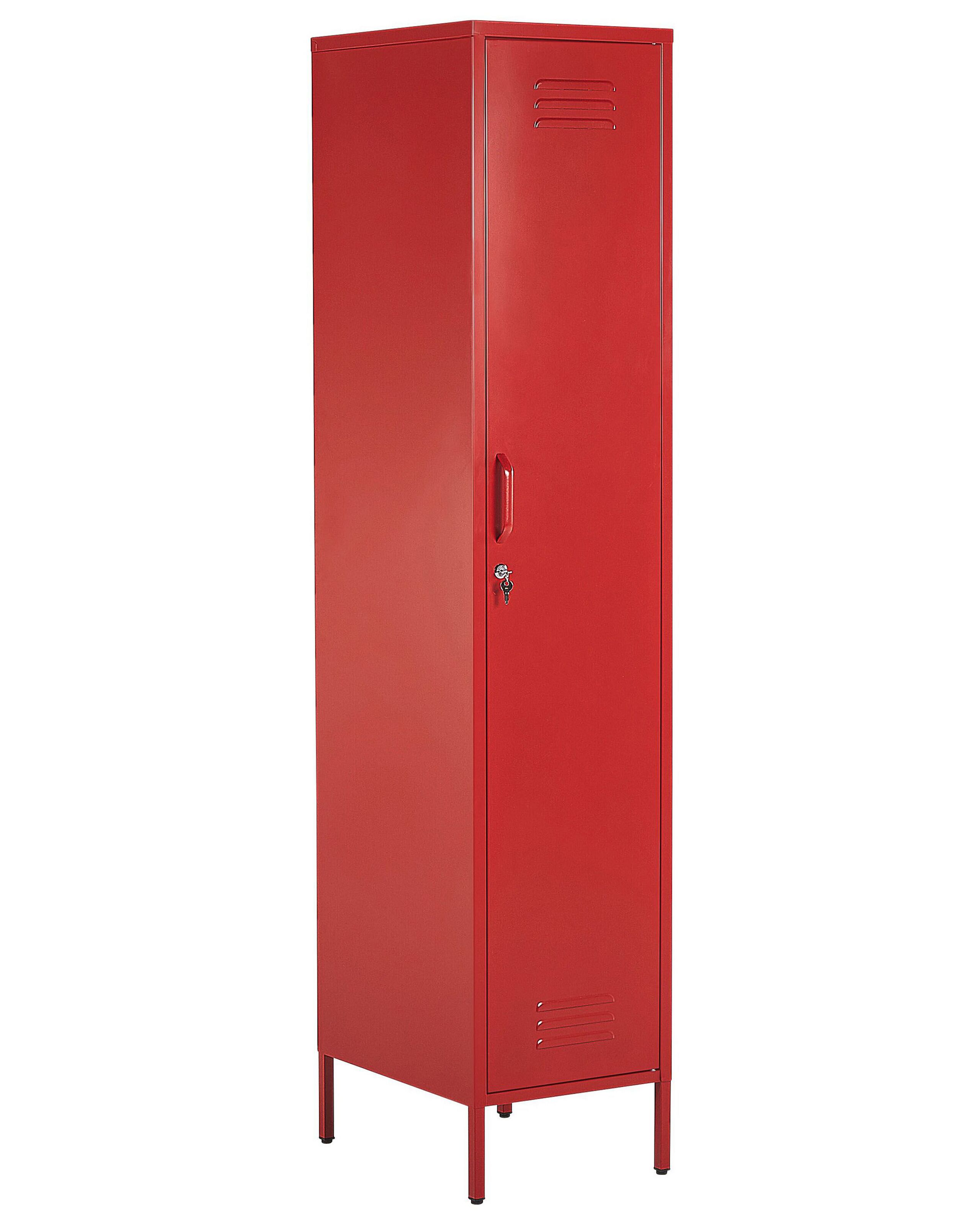 Metal Storage Cabinet Red FROME