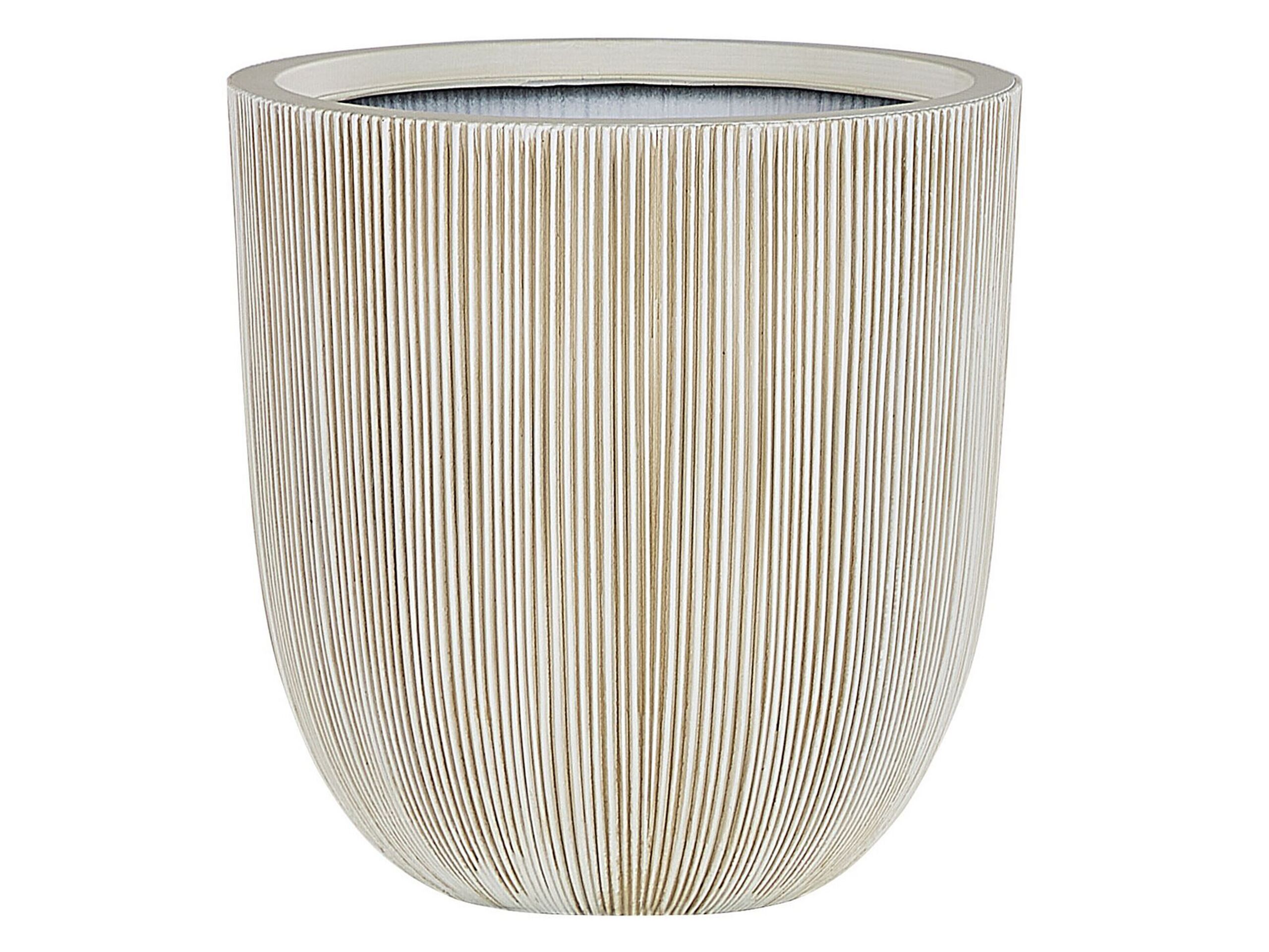 Plant Pot 37 x 37 x 38 cm Beige CHIOS