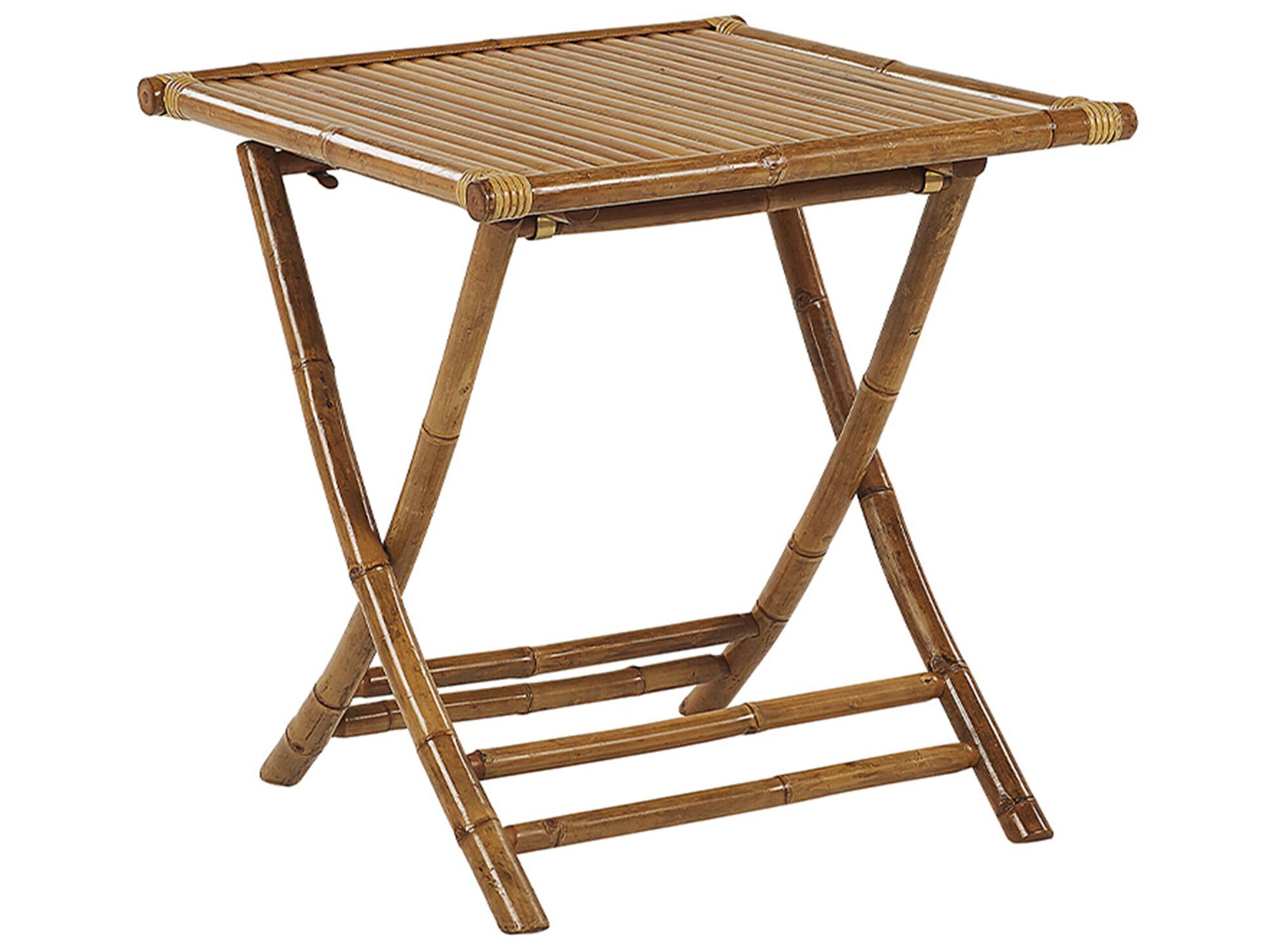 Bamboo Bistro Table 70 x 70 cm Light Wood MOLISE