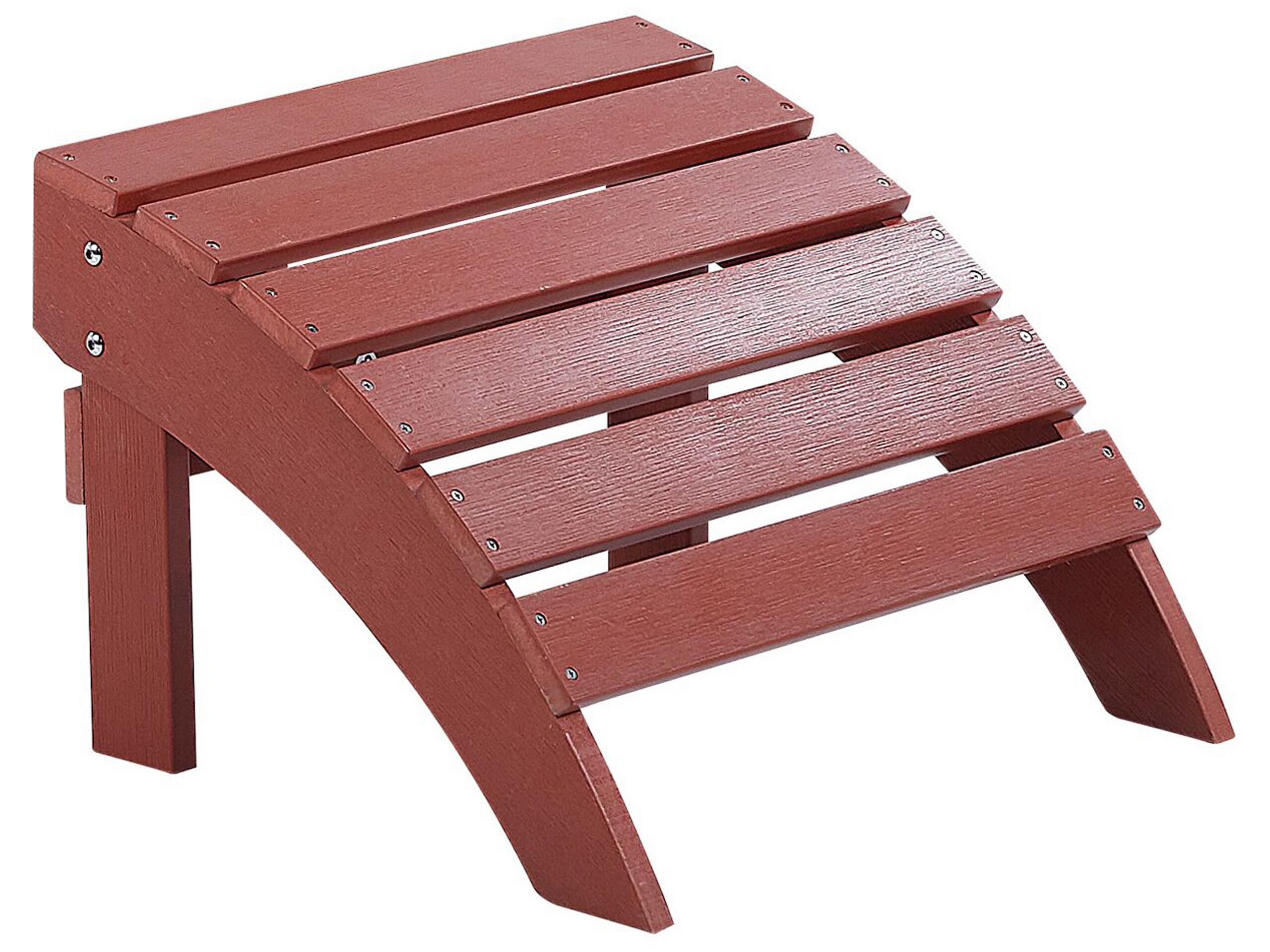 Garden Footstool Red ADIRONDACK
