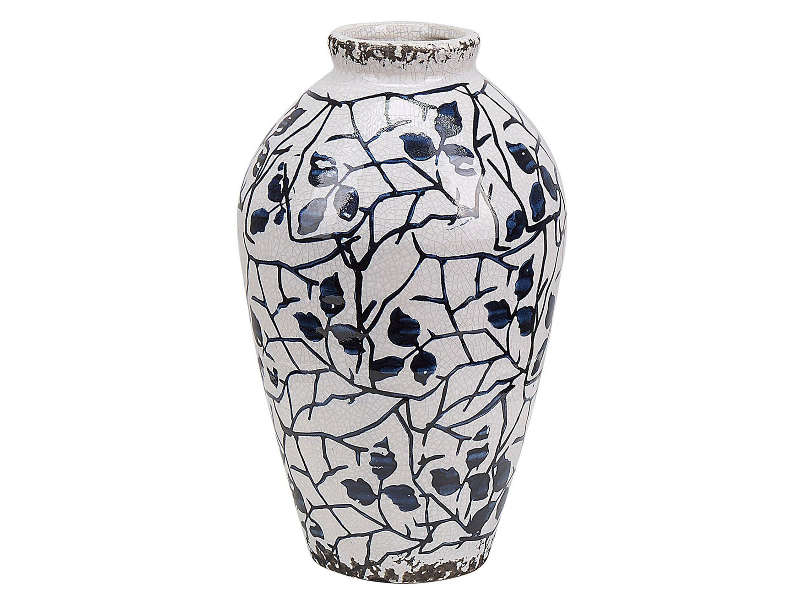 Stoneware Flower Vase 20 Blue
