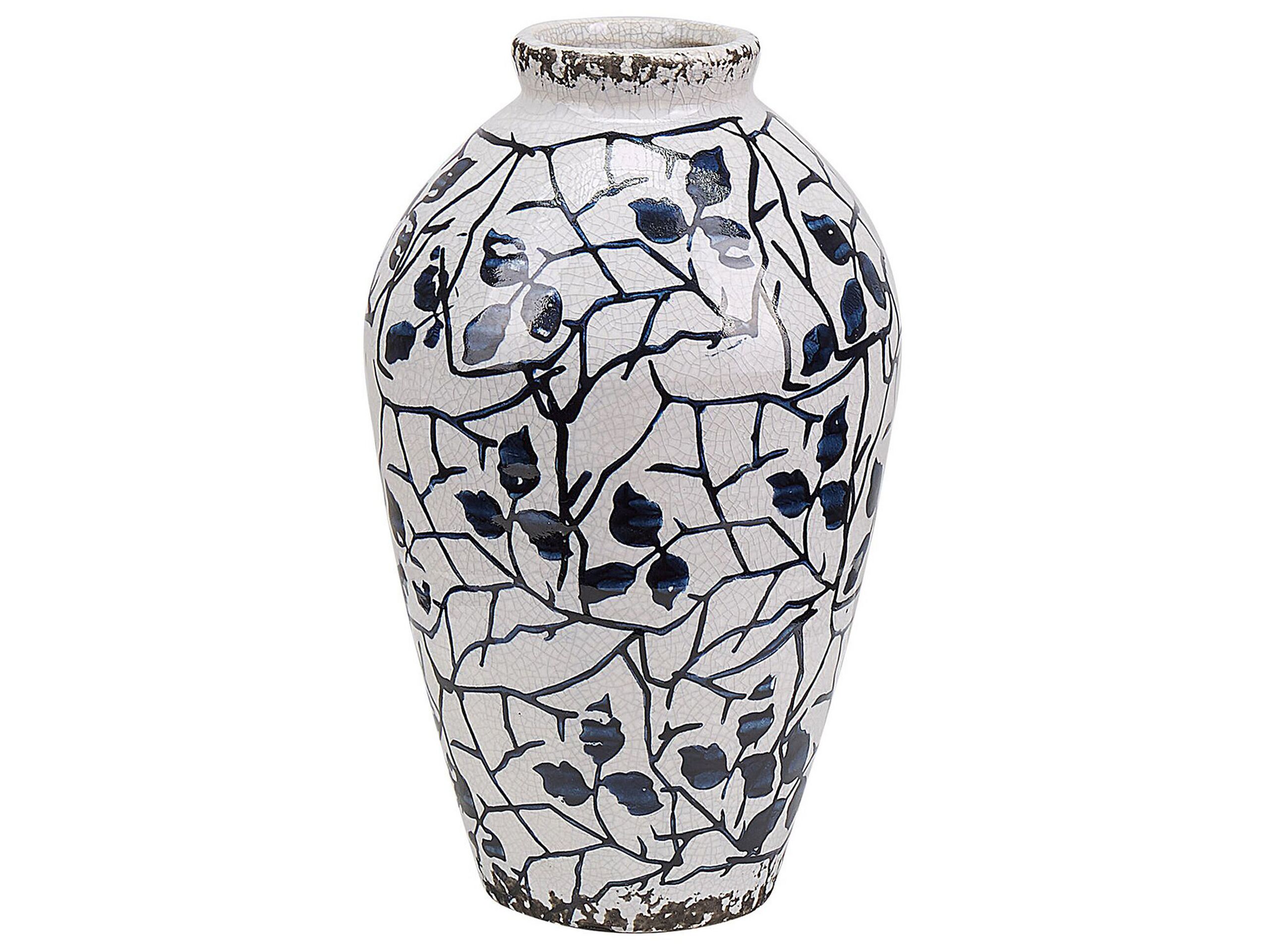 Stoneware Flower Vase 22 Blue