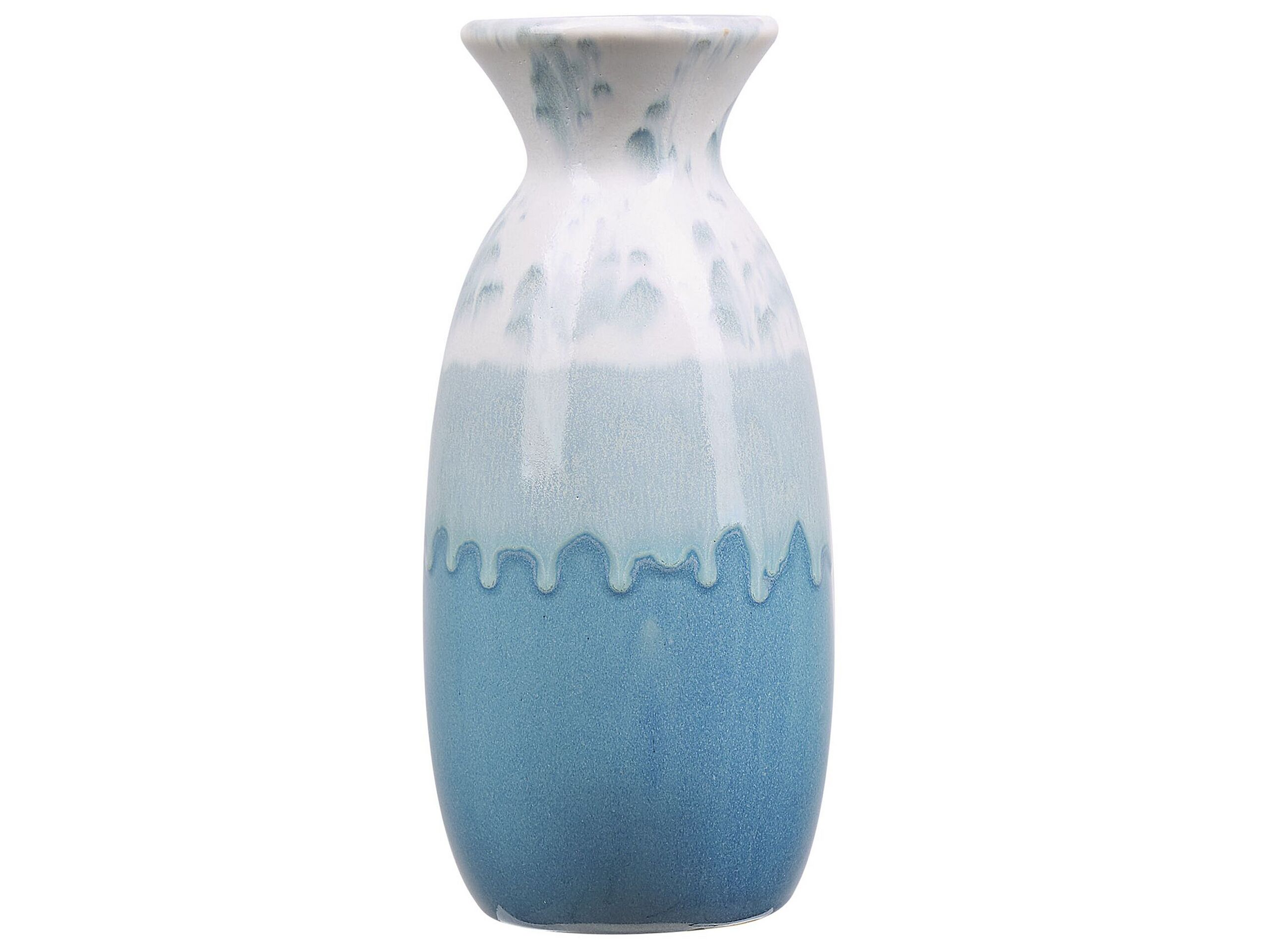 Stoneware Flower Vase 25 White White