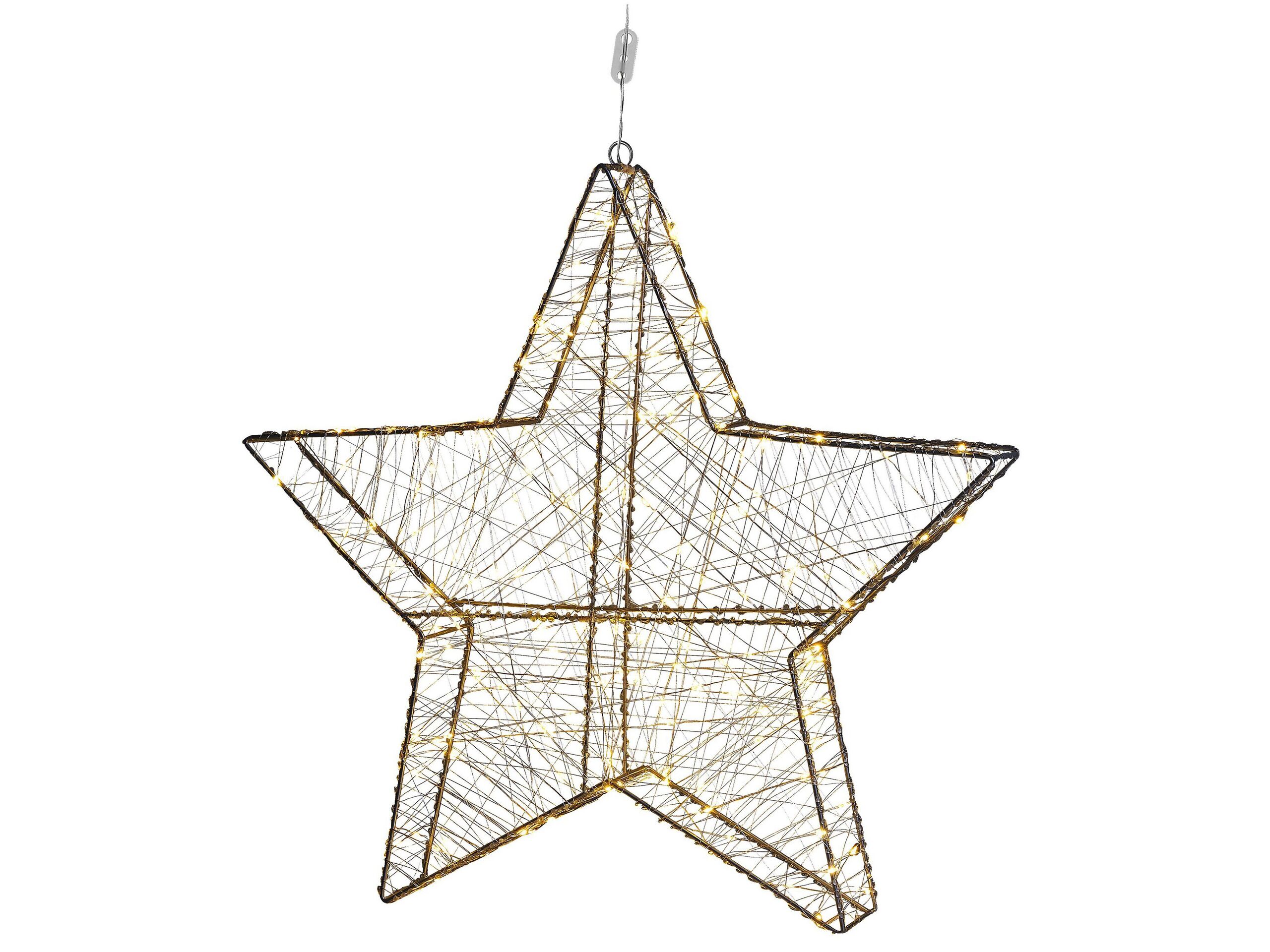 Outdoor LED Hanging Decor Star 58 cm Silver KURULA