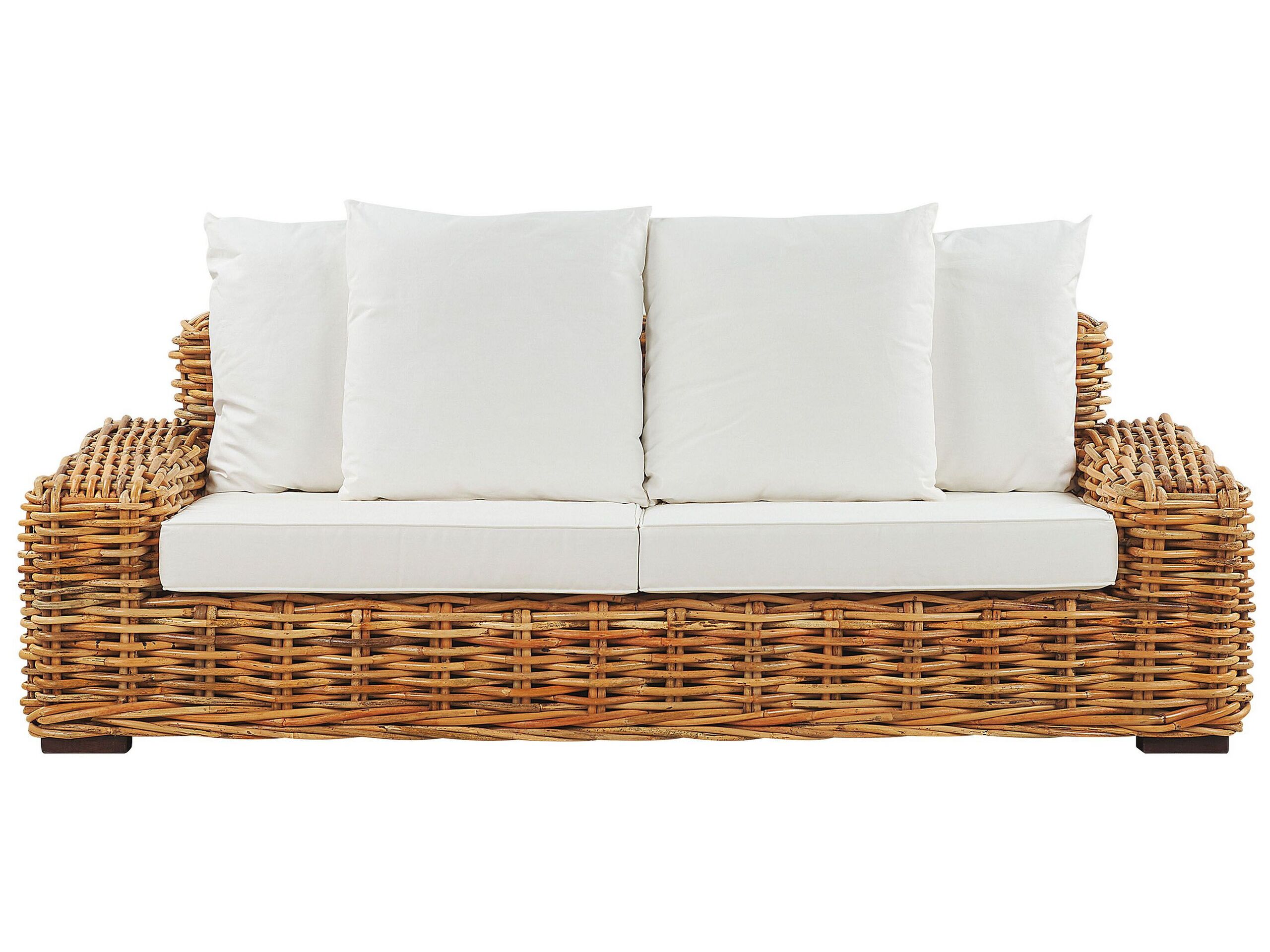 3 Seater Rattan Garden Sofa Natural FORLI