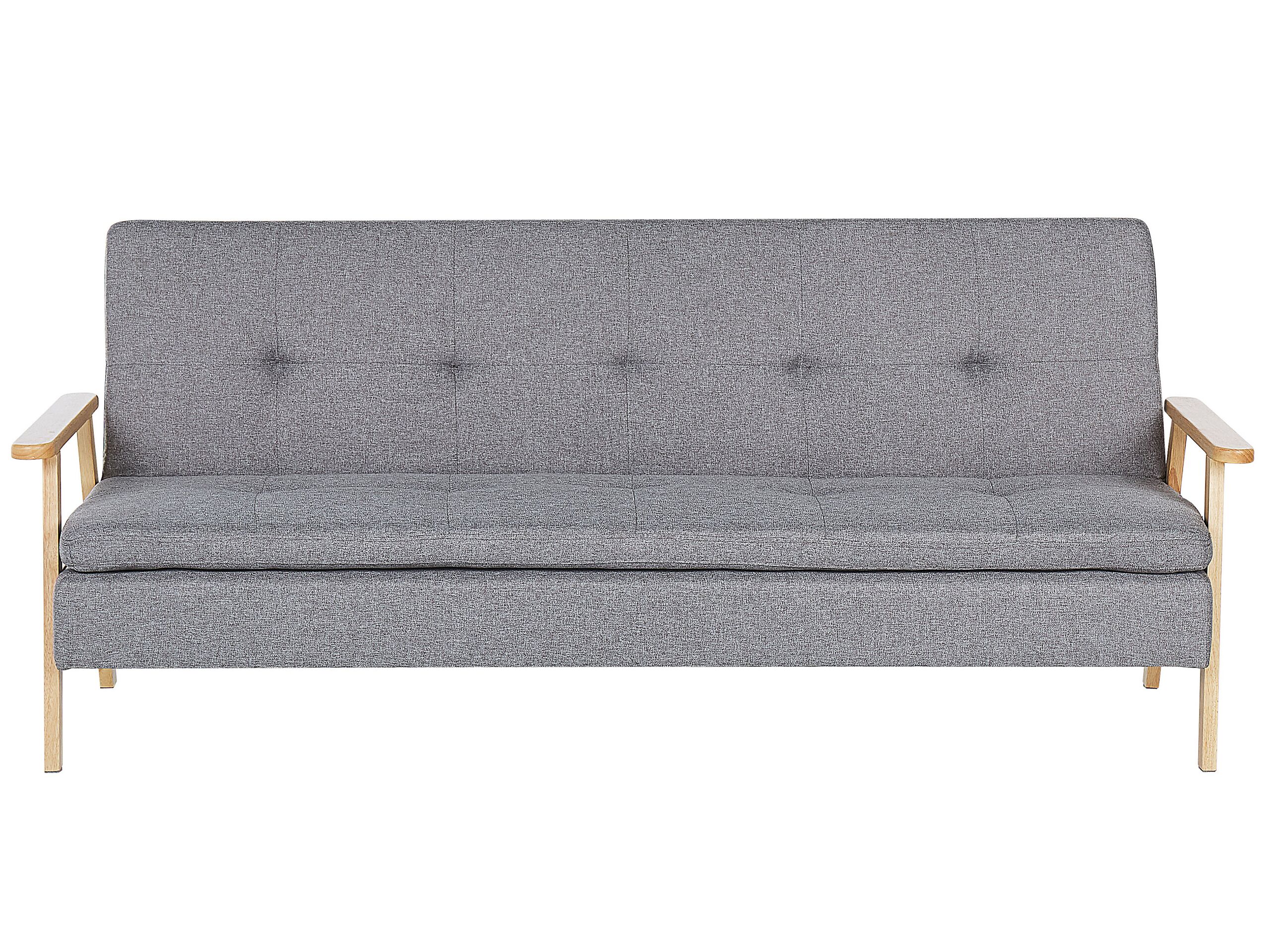 Fabric Sofa Bed Light Grey TJORN