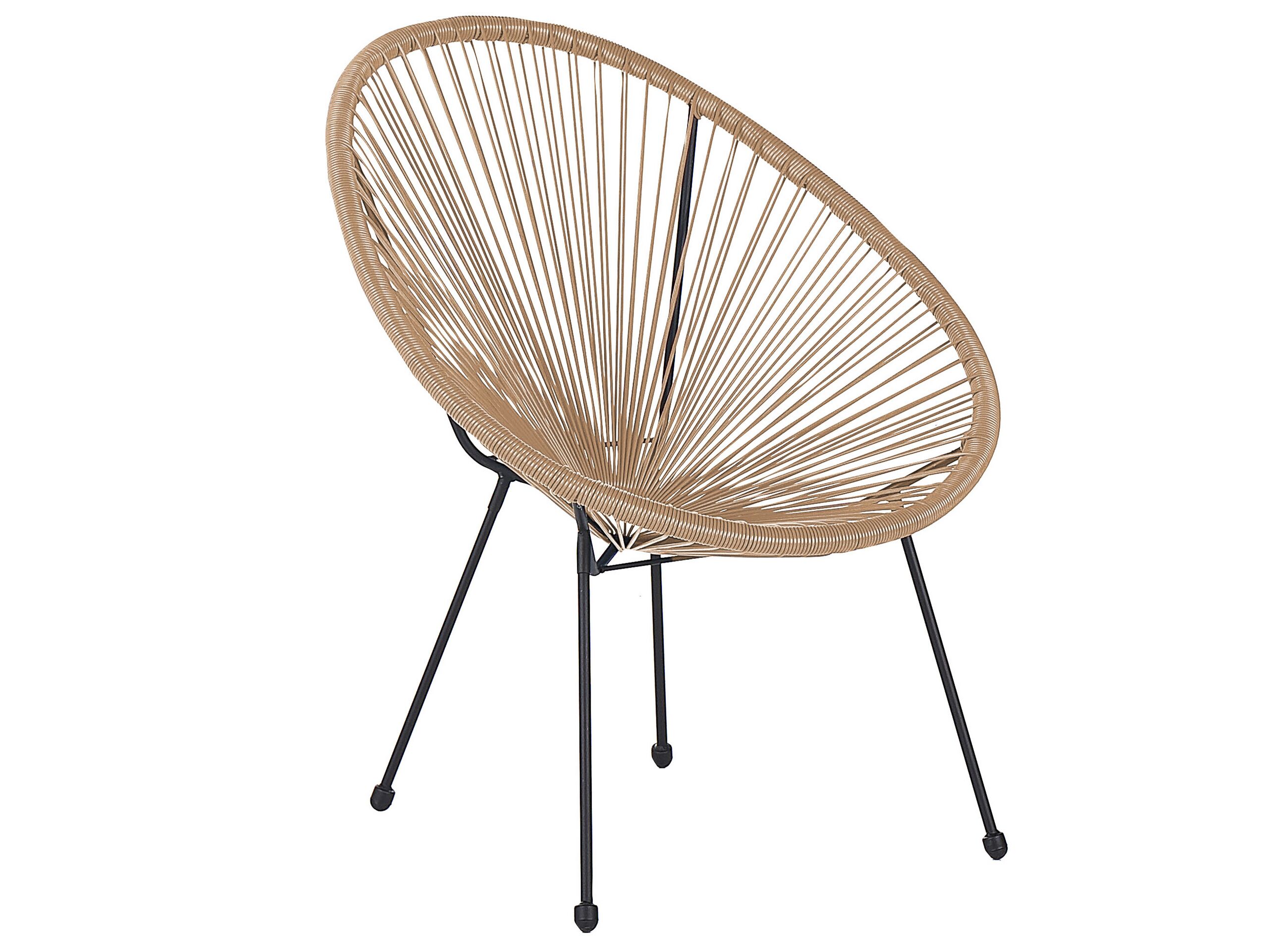 PE Rattan Accent Chair Natural ACAPULCO II