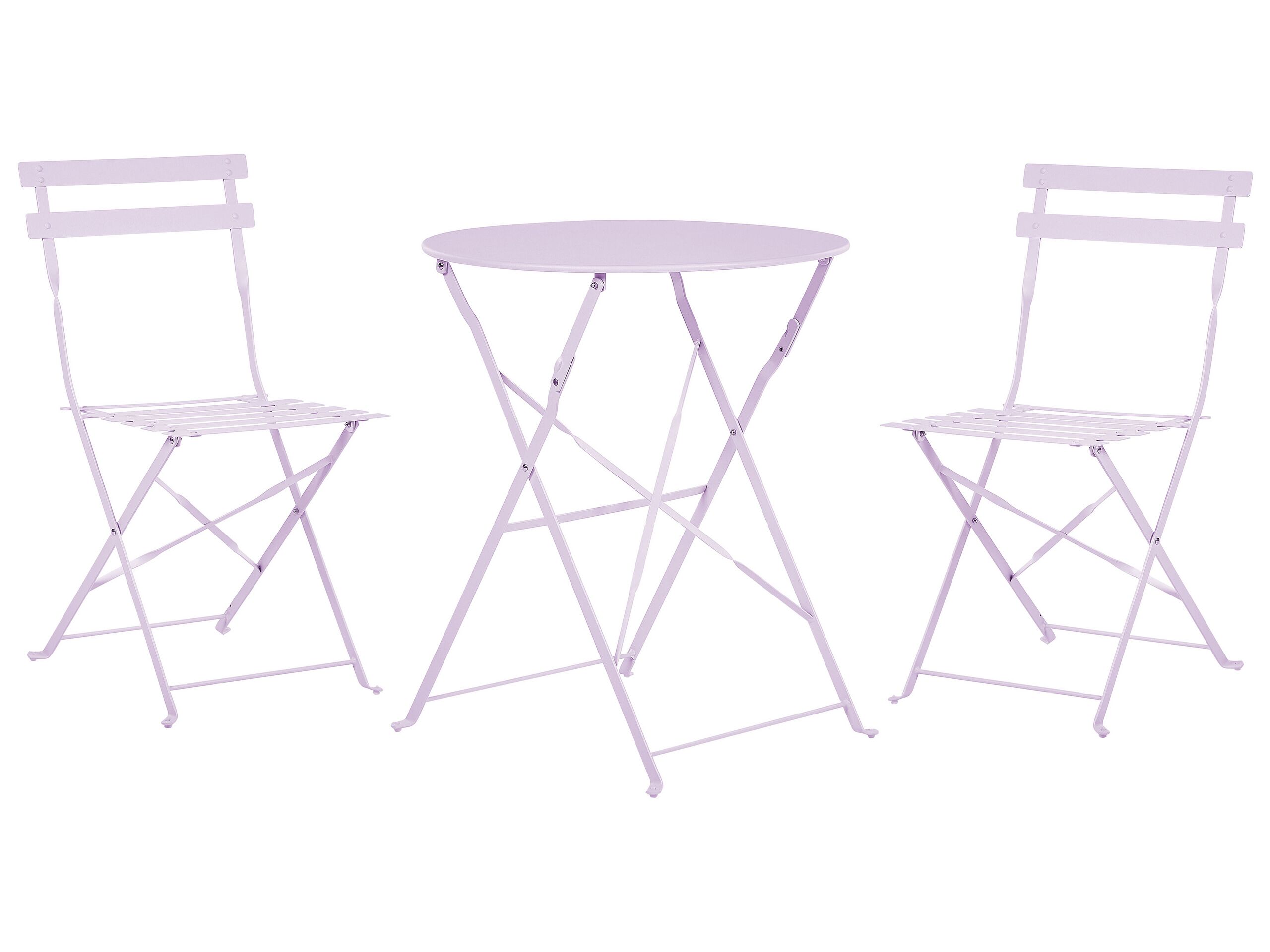 Steel Garden Bistro Set Purple FIORI