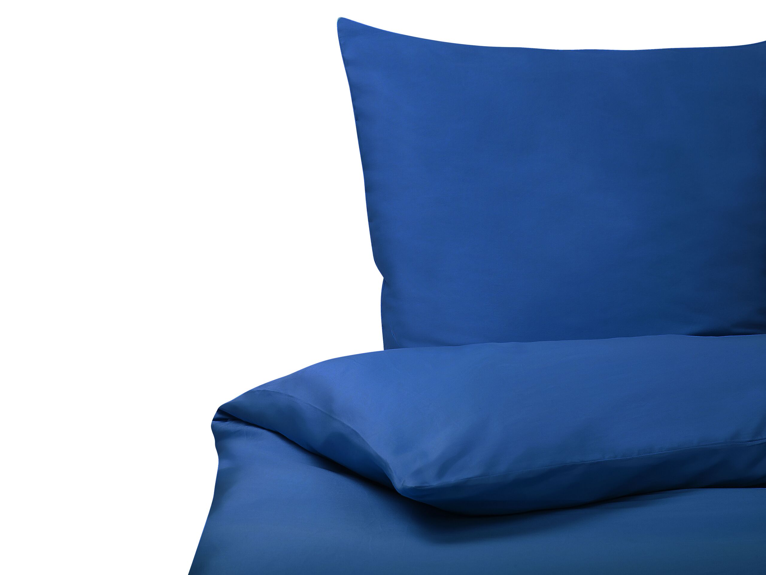 Cotton Sateen Duvet Cover Set 200 x 220 cm Blue HARMONRIDGE