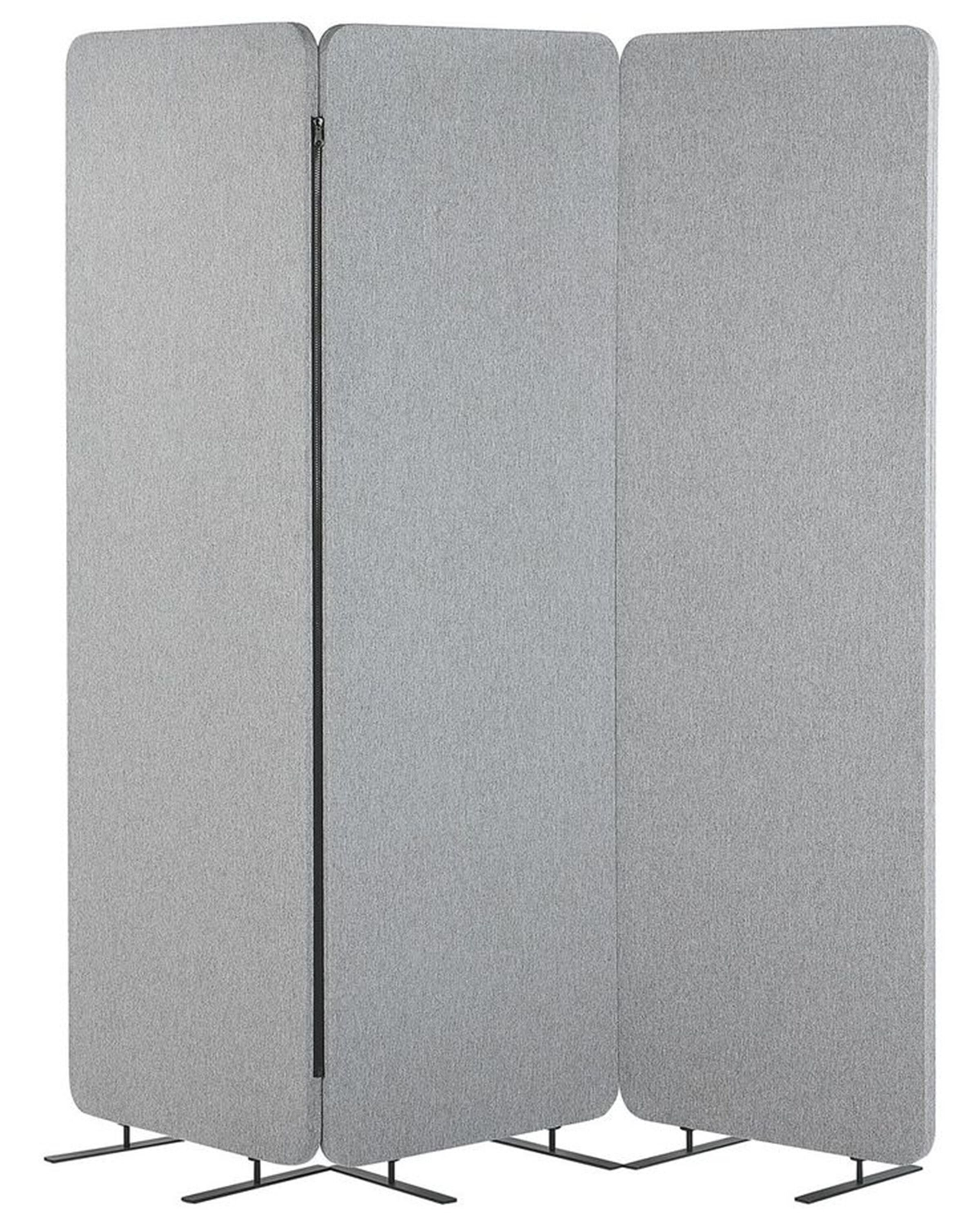 Acoustic 3 Panel Room Divider 184 x 184 Light Grey STANDI