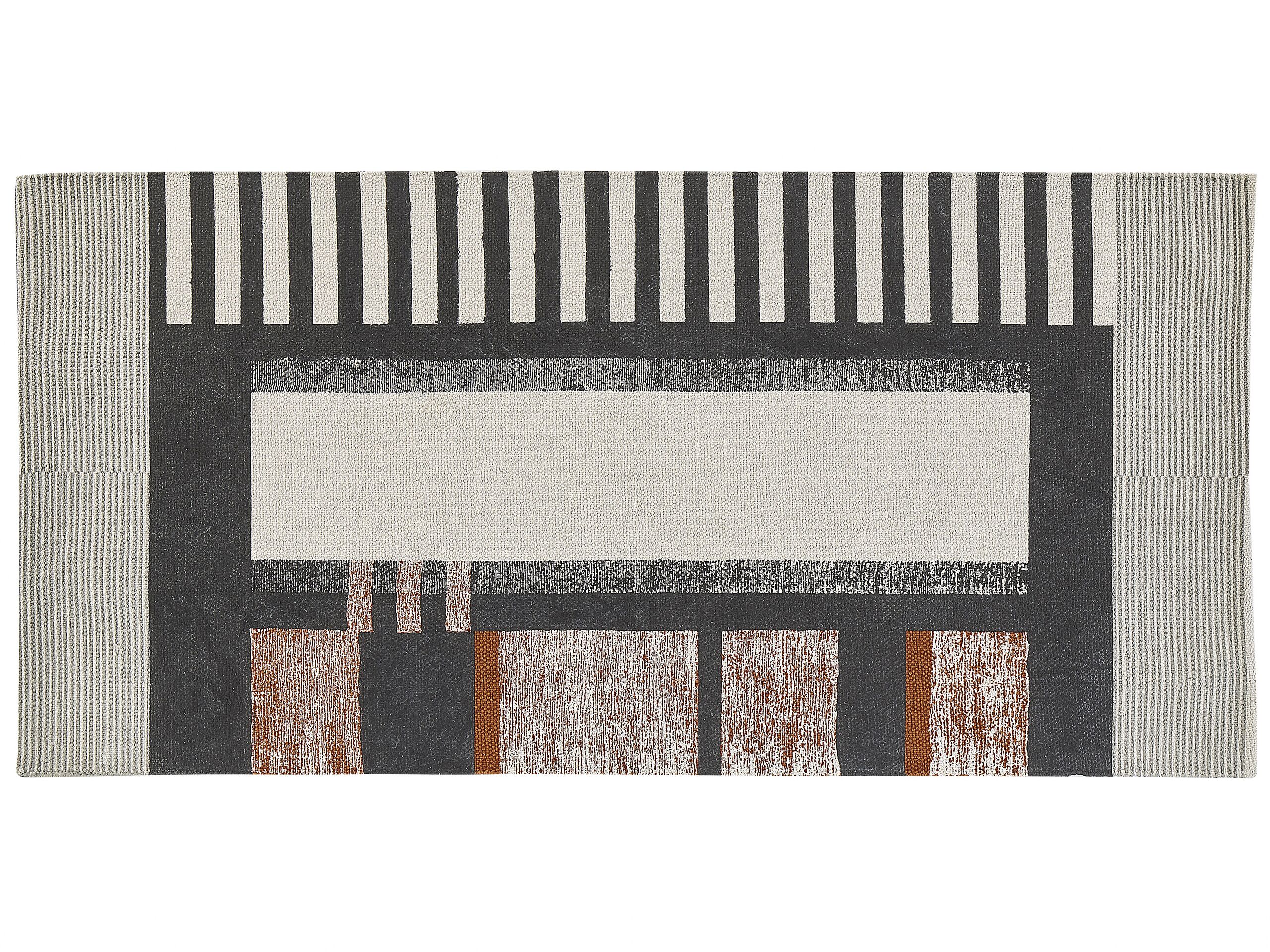 Rectangular Cotton Area Rug 80x150cm Multicolour