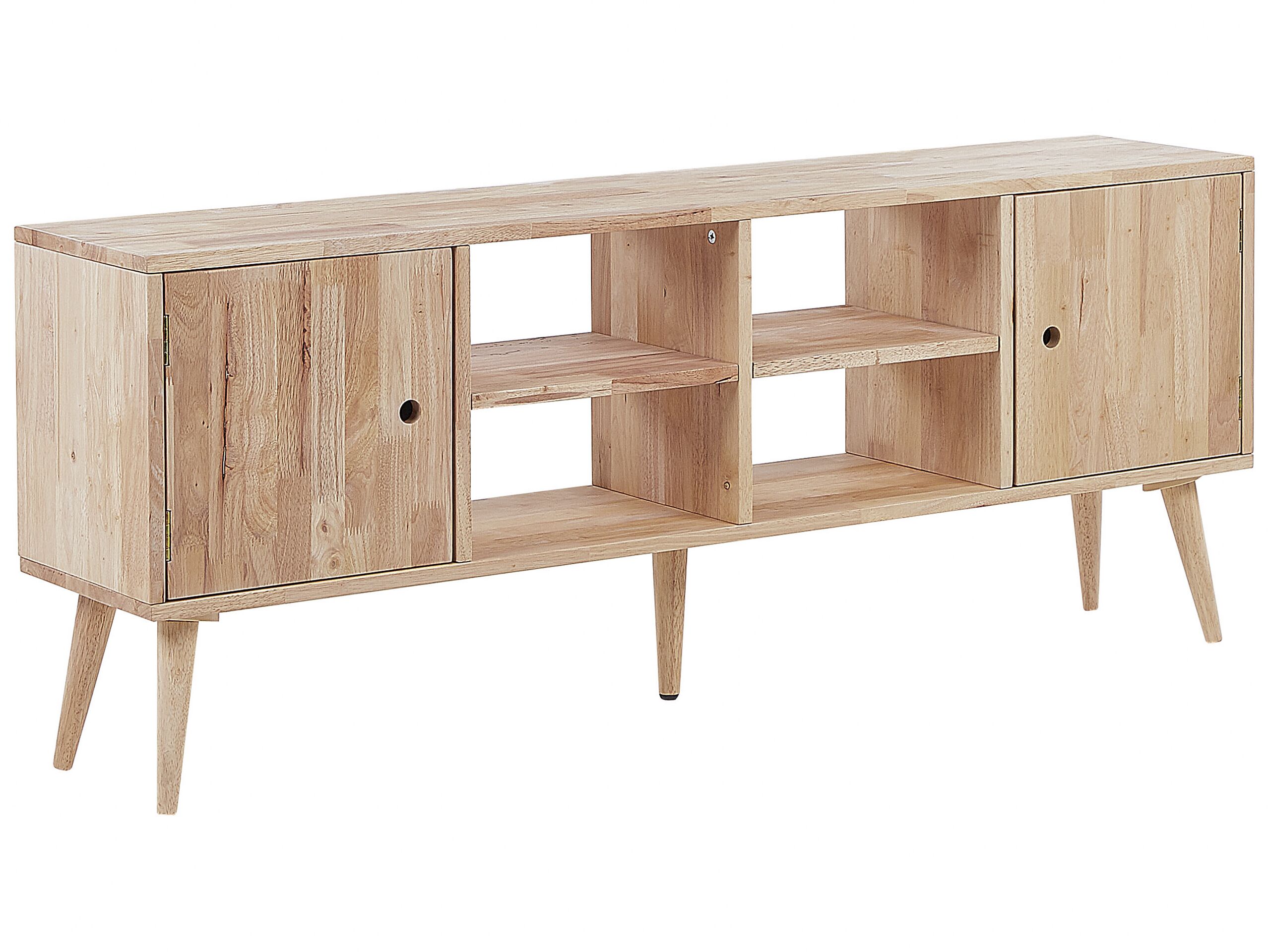 Rubberwood 2 Door TV Stand Light CHANDLER