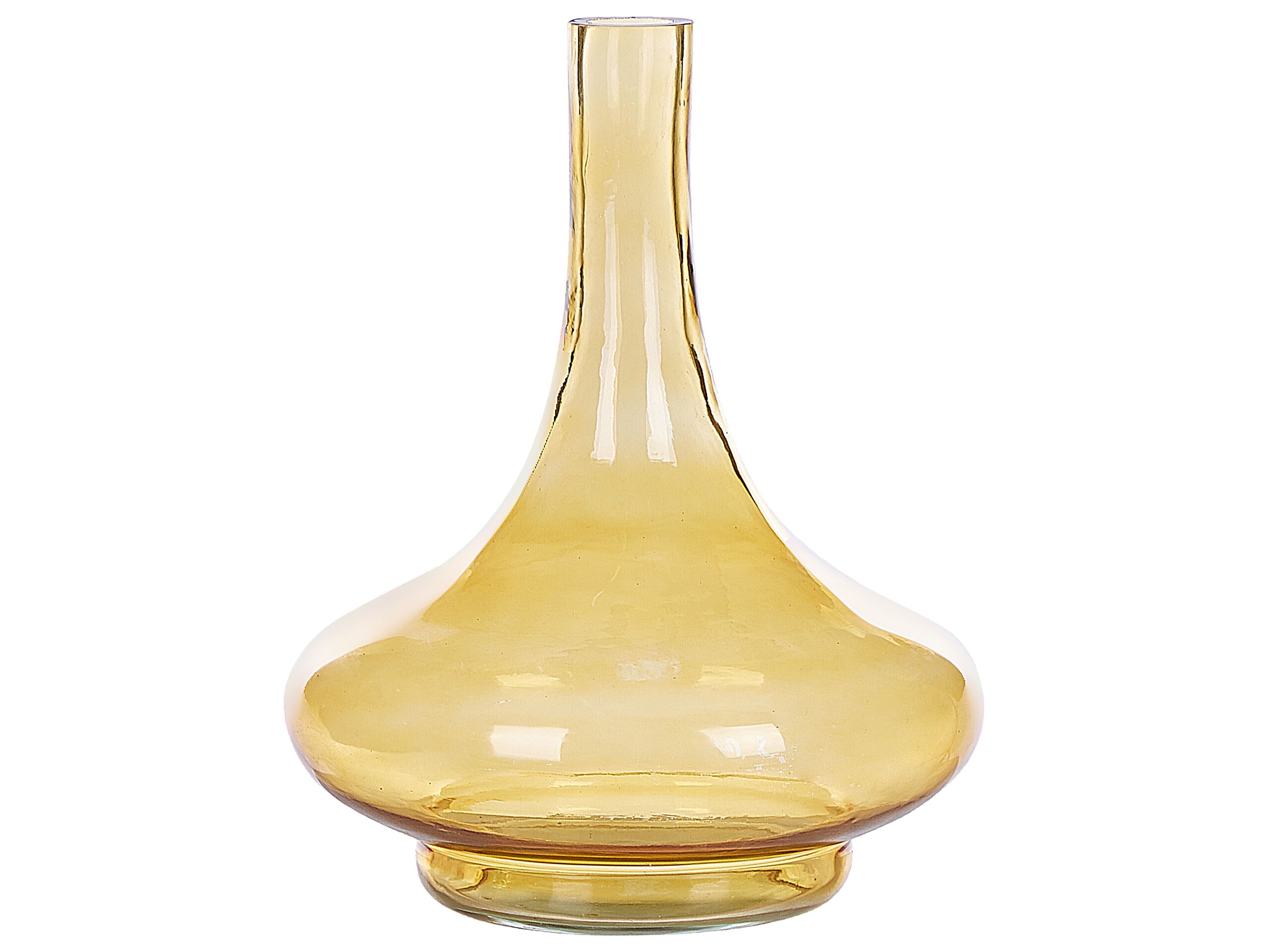 Glass Decorative Vase 30 Yellow PANEER
