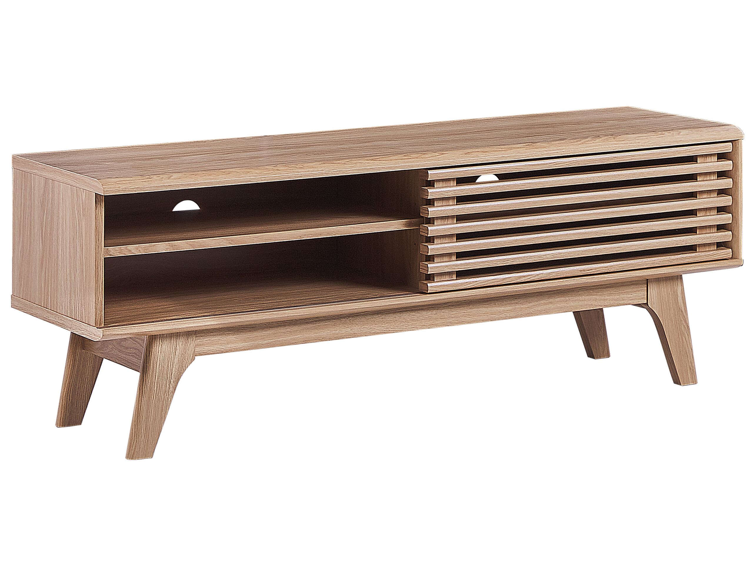 TV Stand Light Wood TOLEDO