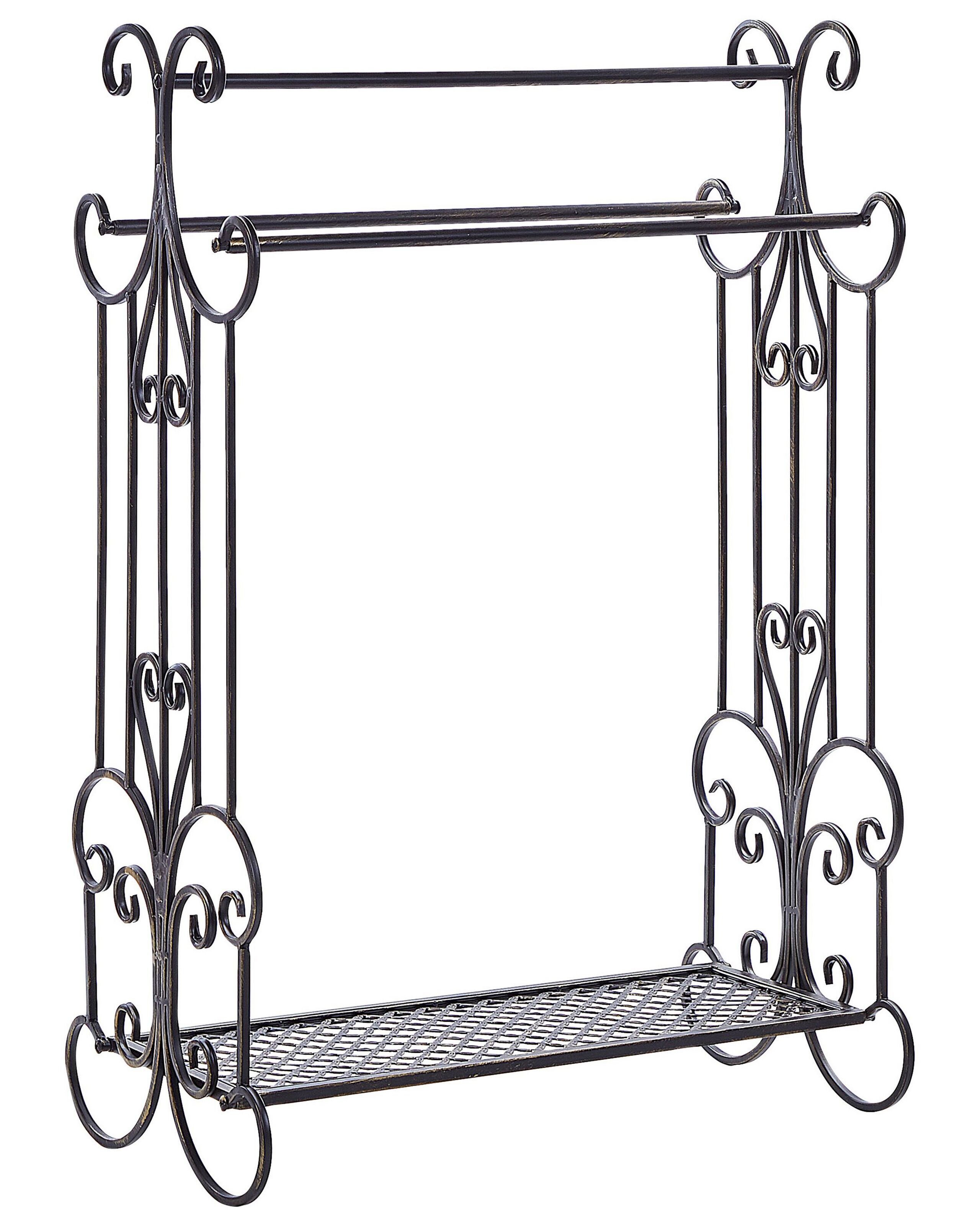 Towel Stand 60 x 90 cm Black GLADIS