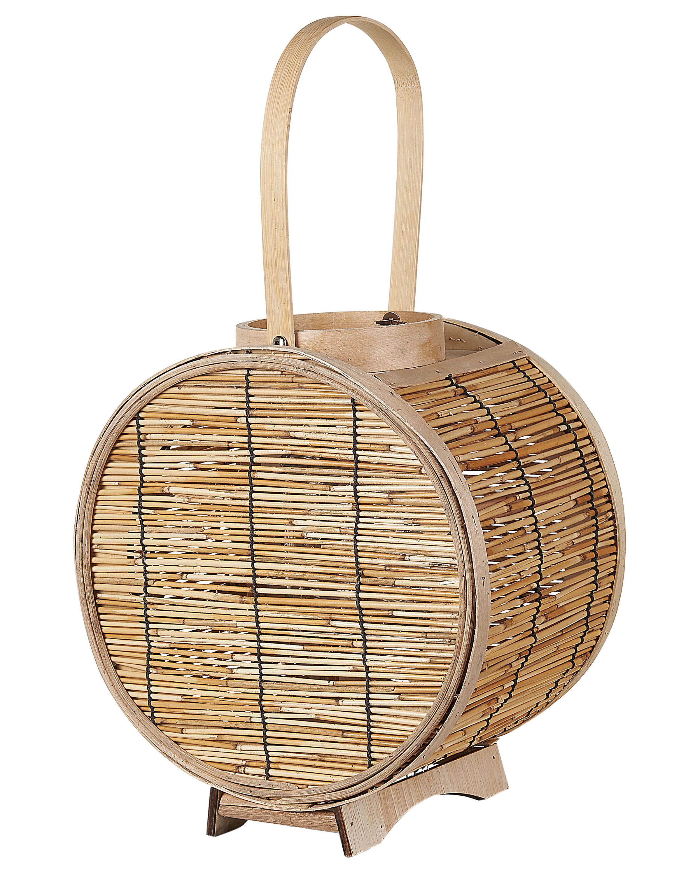 Rattan Candle Lantern 30 cm Natural BISTAL