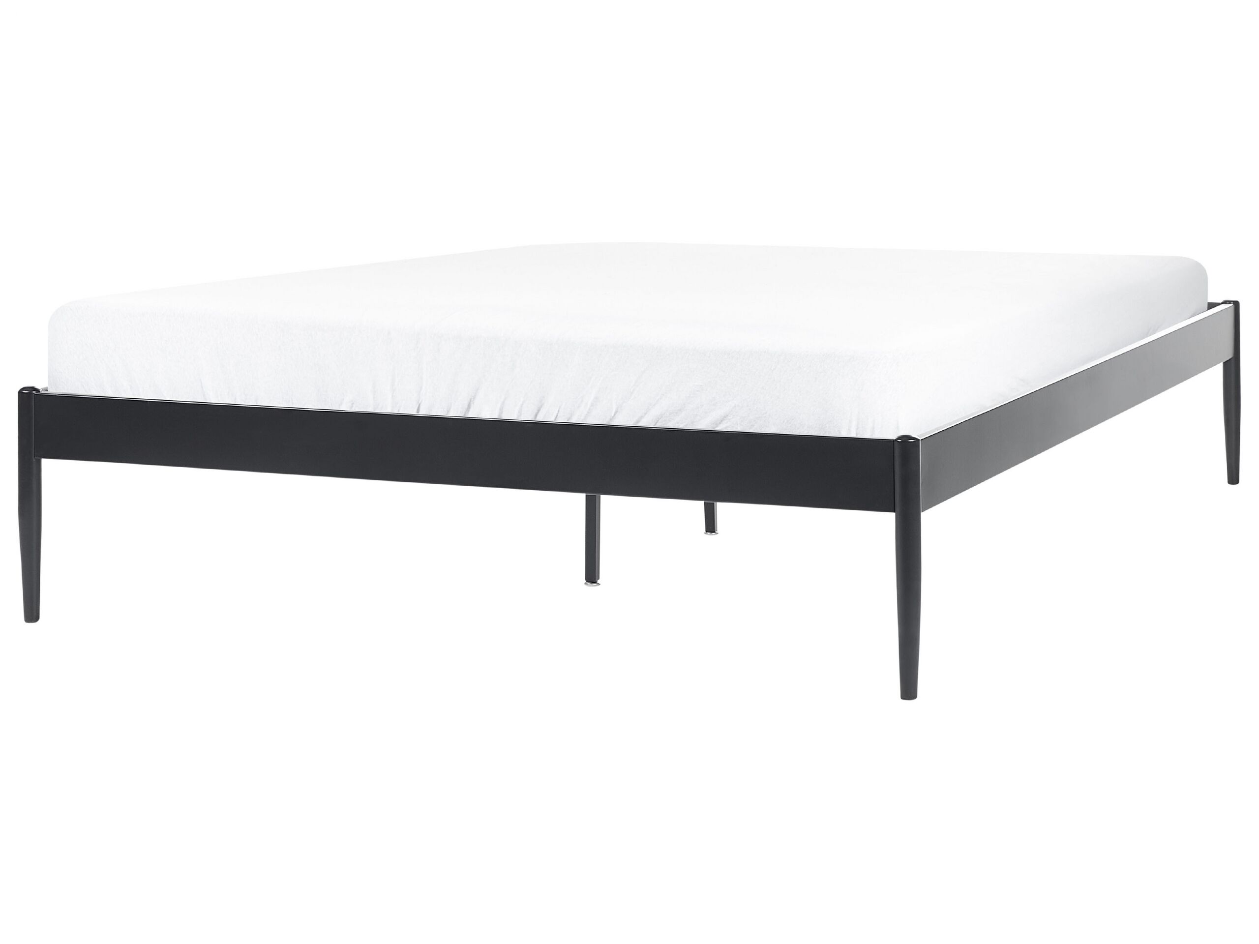 Metal EU King Size Bed Black VAURS