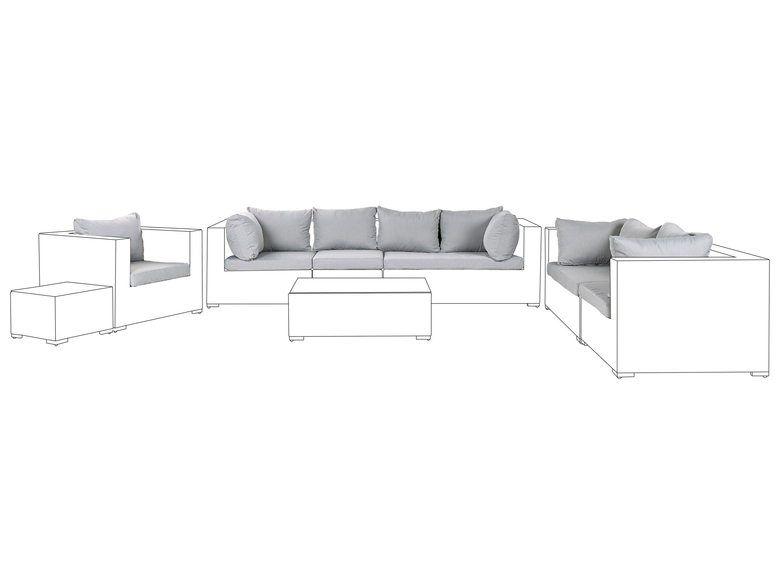 Outdoor Cushion Cover Set Grey MAESTRO II