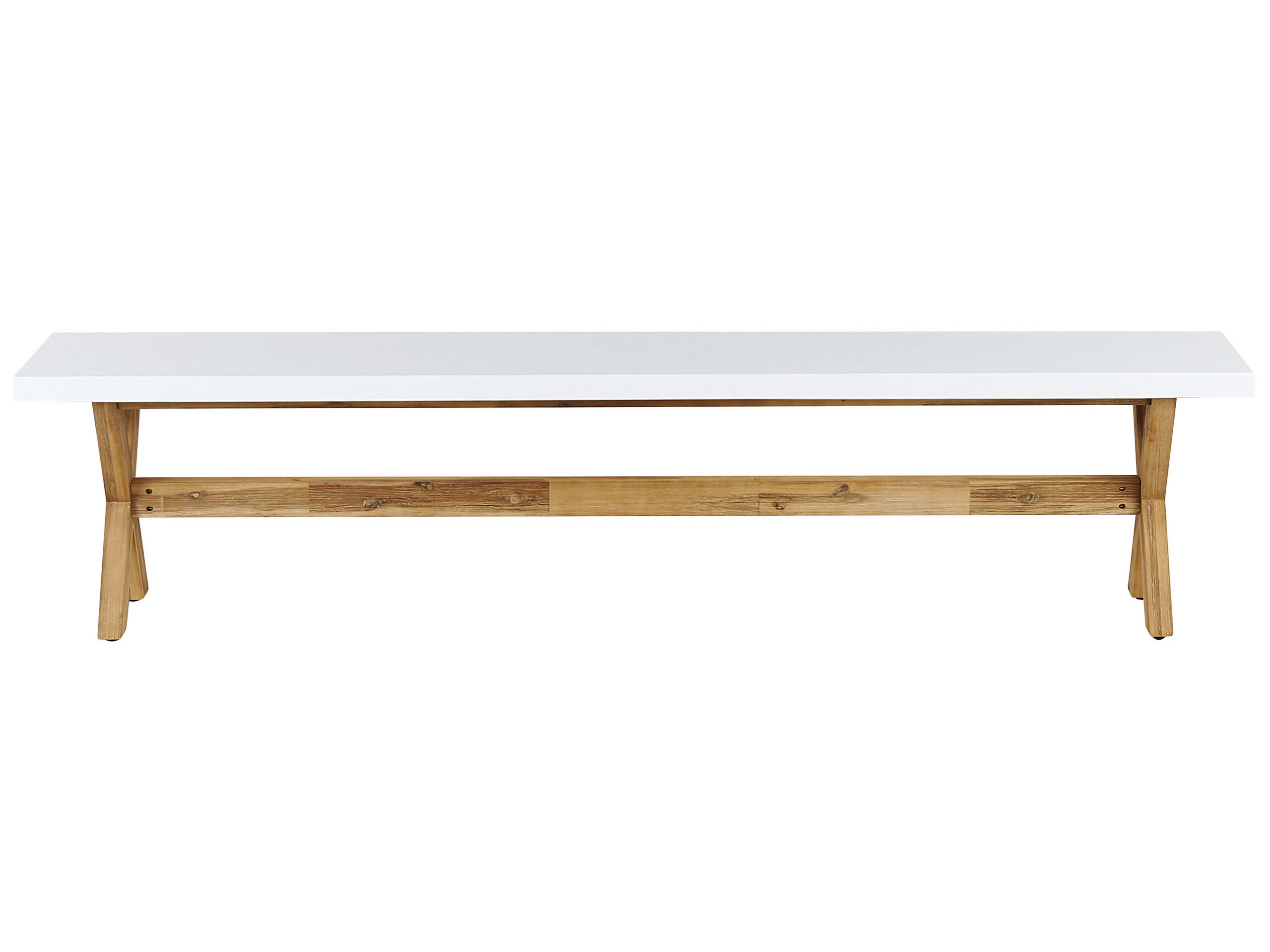 Concrete Outdoor Bench White OLBIA