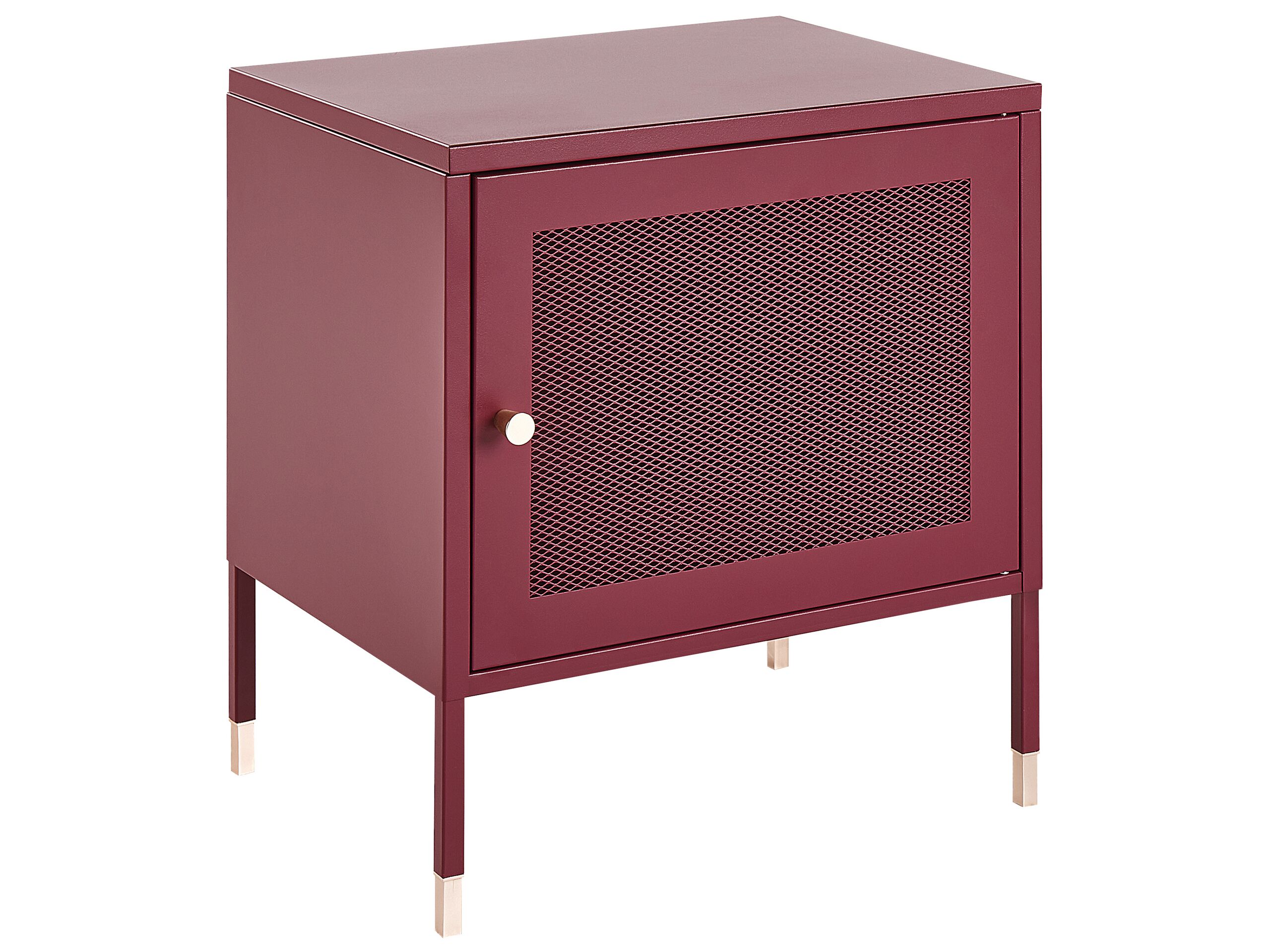 Bedside Table - BICESTER Nightstand Red 45cm