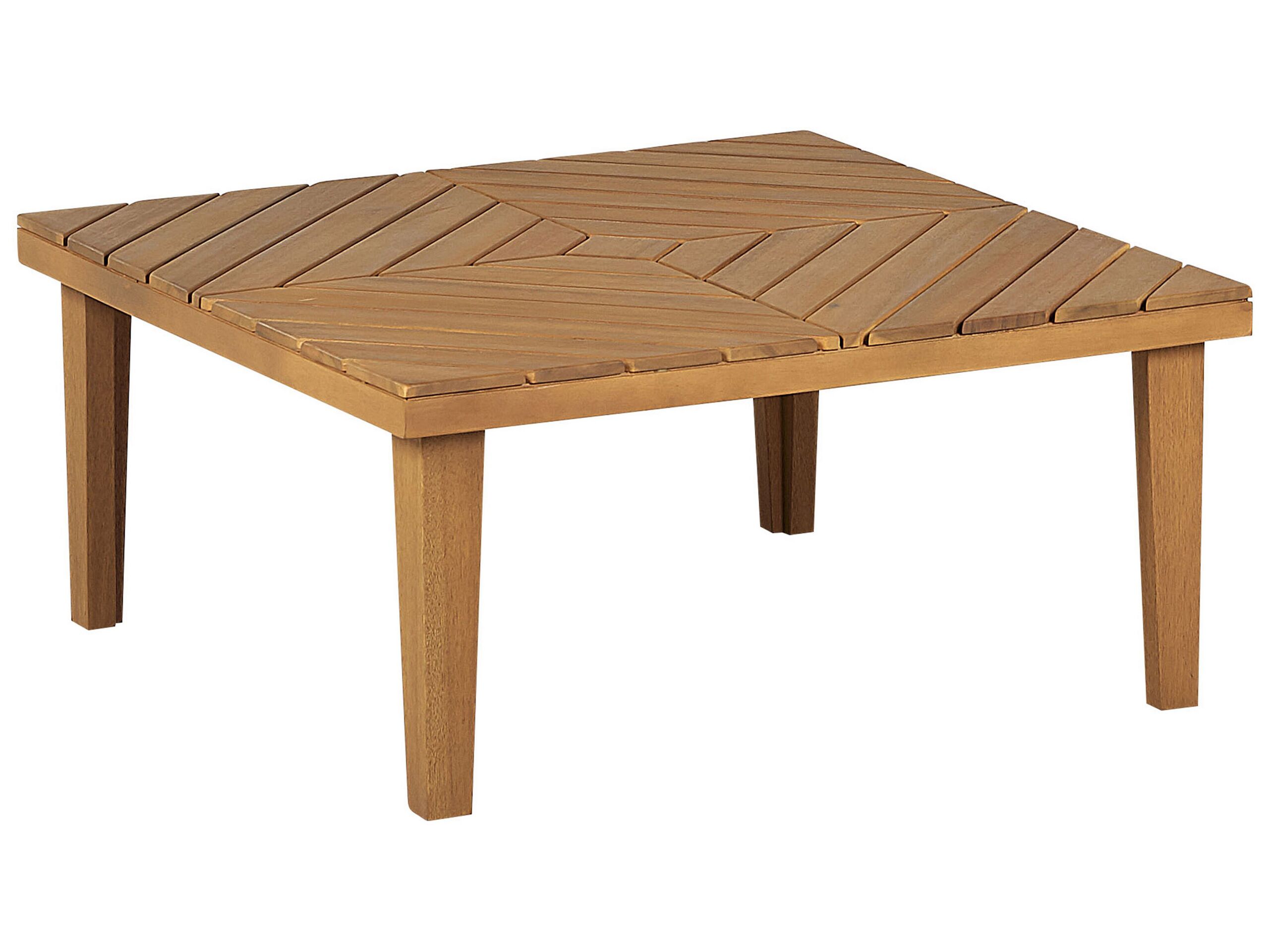 Acacia Wood Garden Coffee Table 70 x 70 cm Light BARATTI