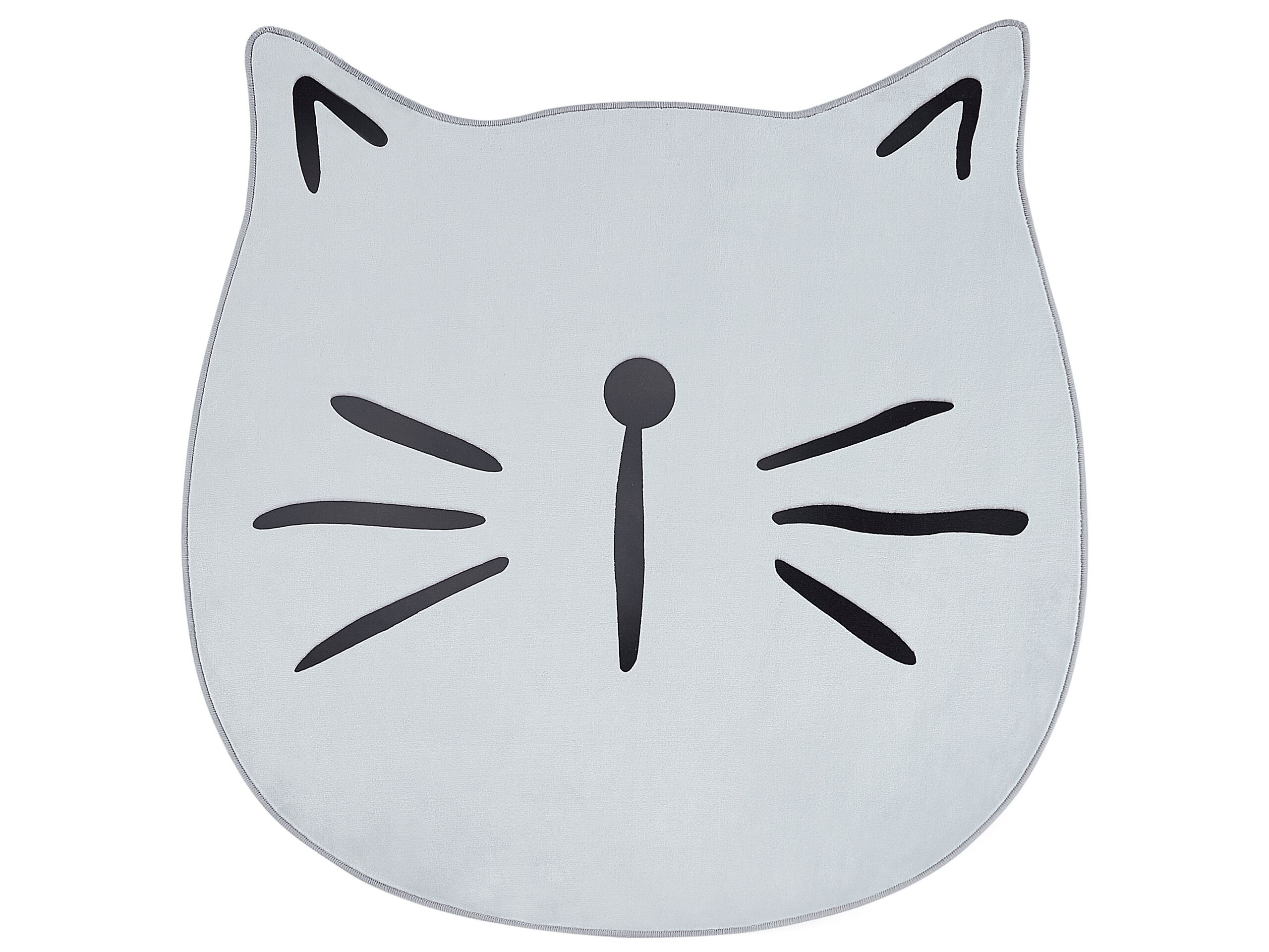 Kids Rug Cat Print 100cm Grey