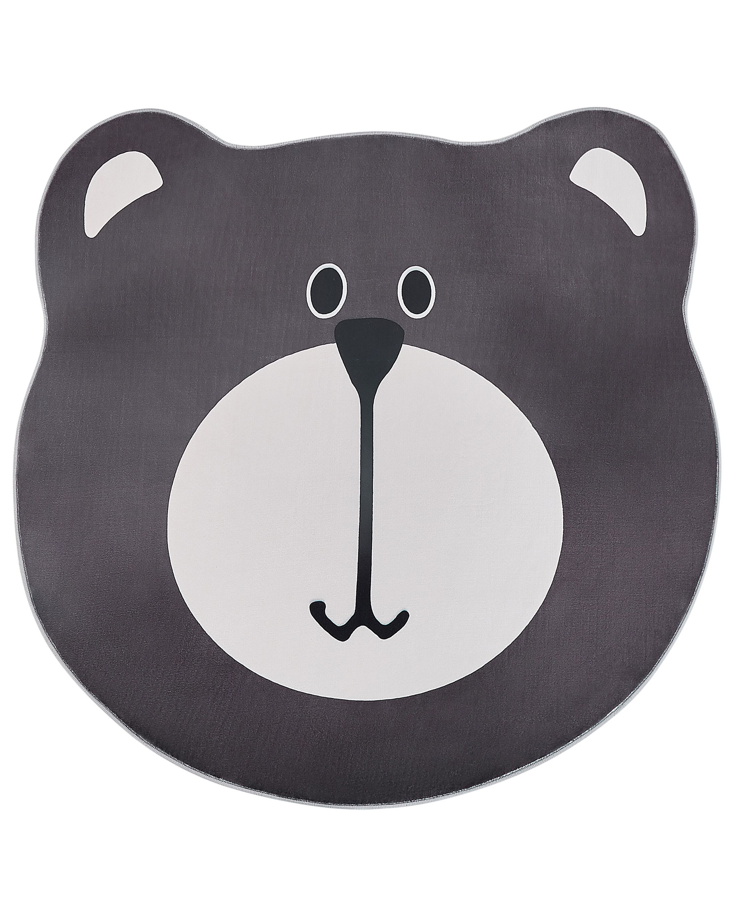 Kids Rug Bear Print âŒ€120 cm Brown COLARGOL