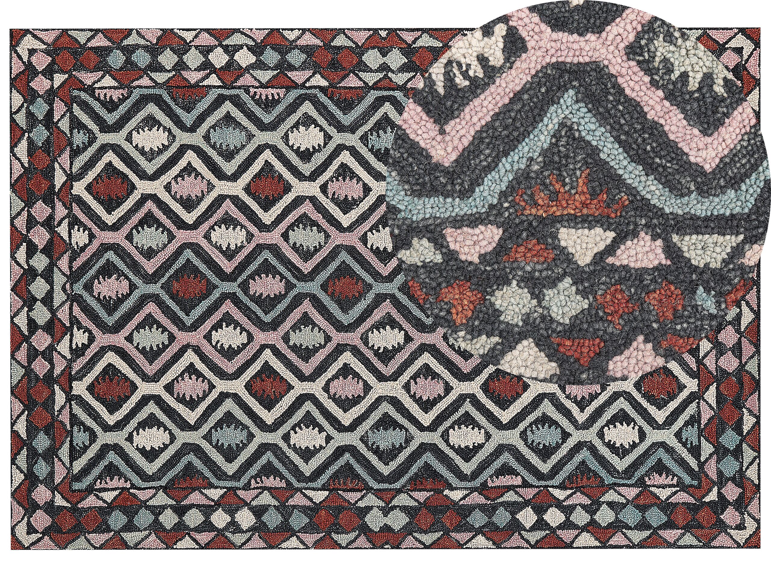 Wool Area Rug 160x230cm Multicolour