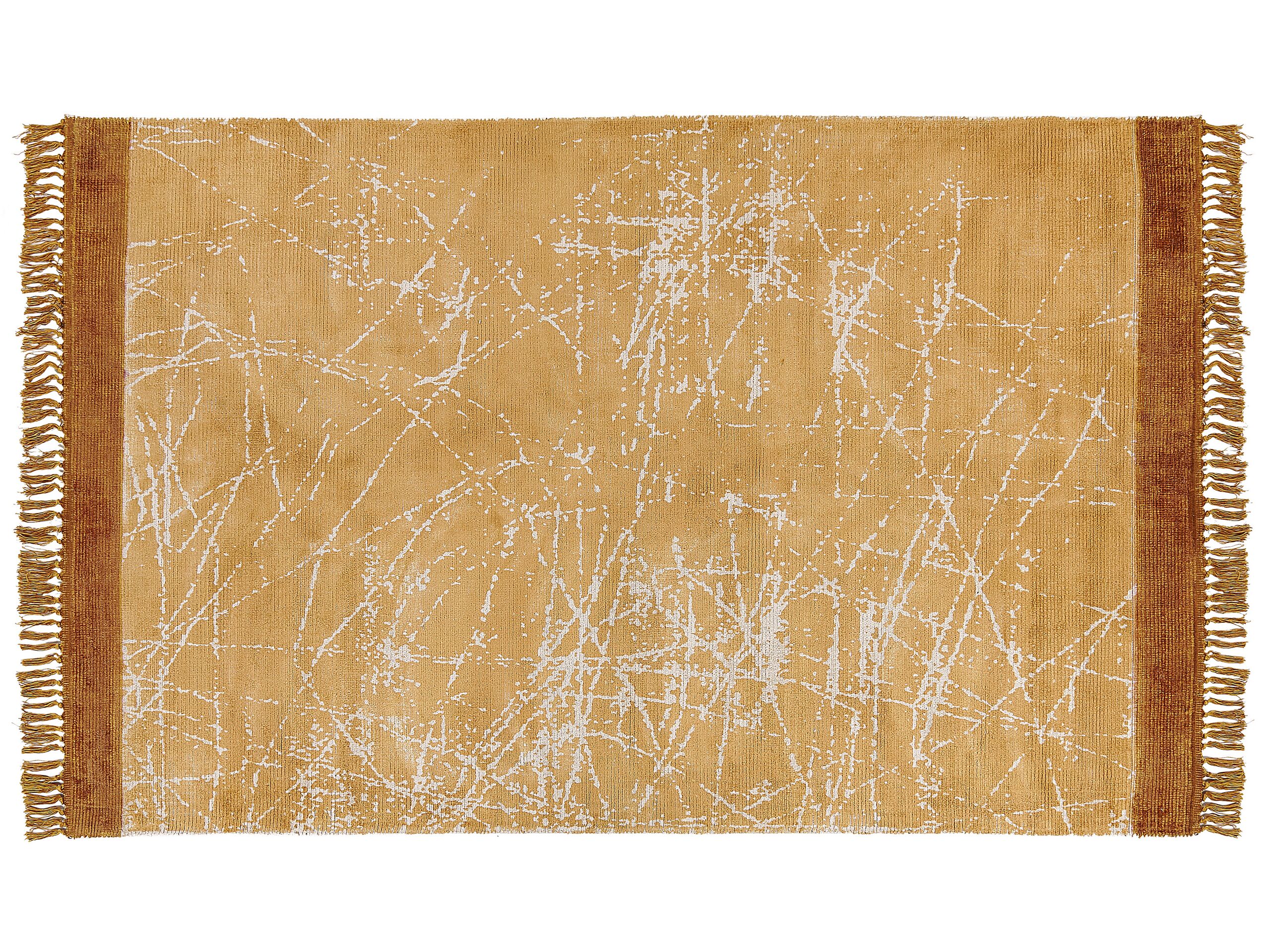 Viscose Area Rug 140x200cm Orange